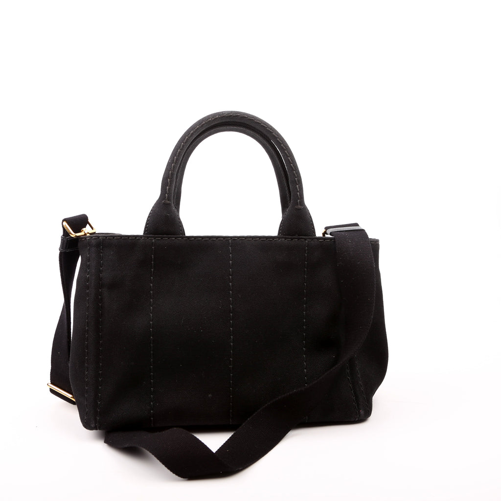 Canapa Canvas Small Tote Black