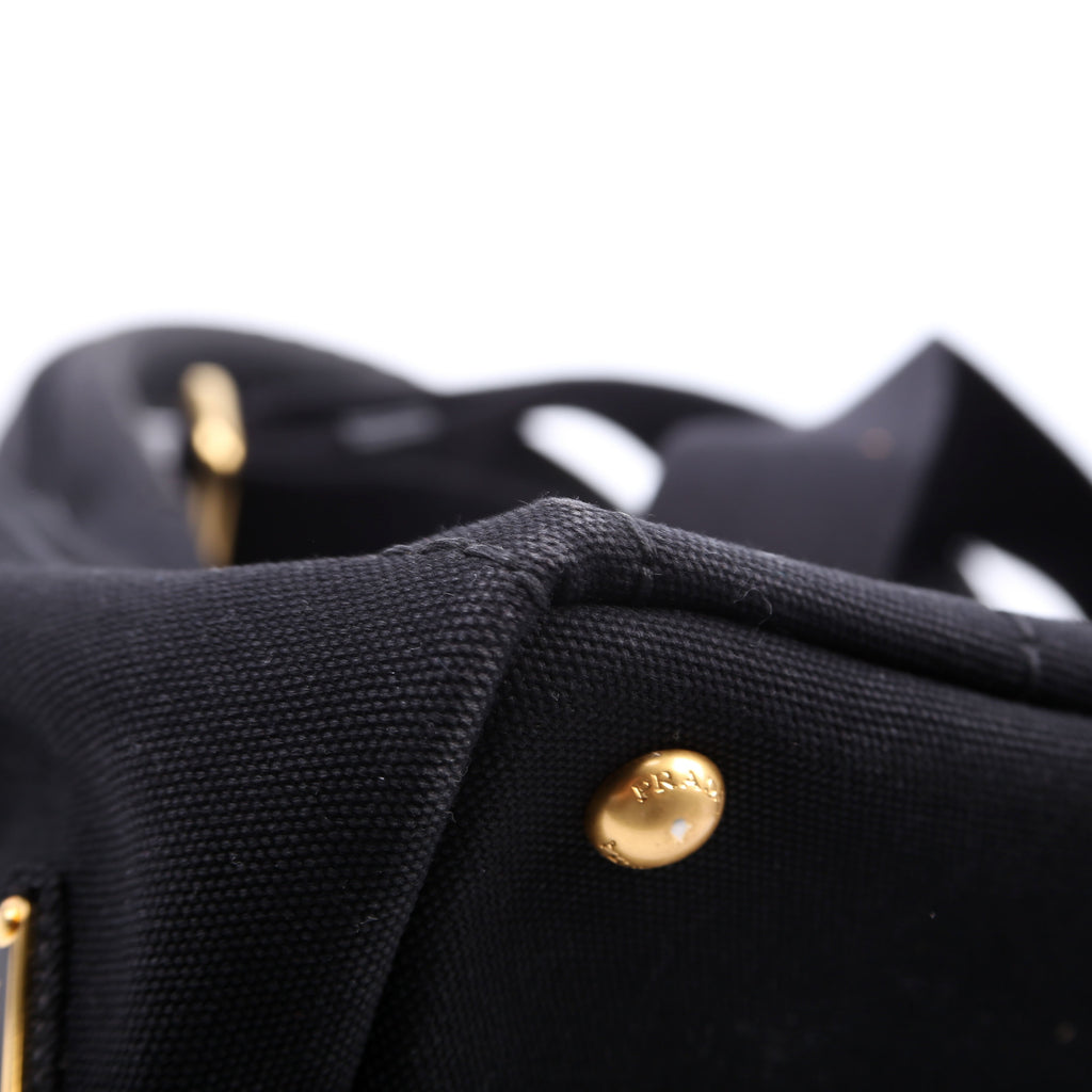 Canapa Canvas Small Tote Black