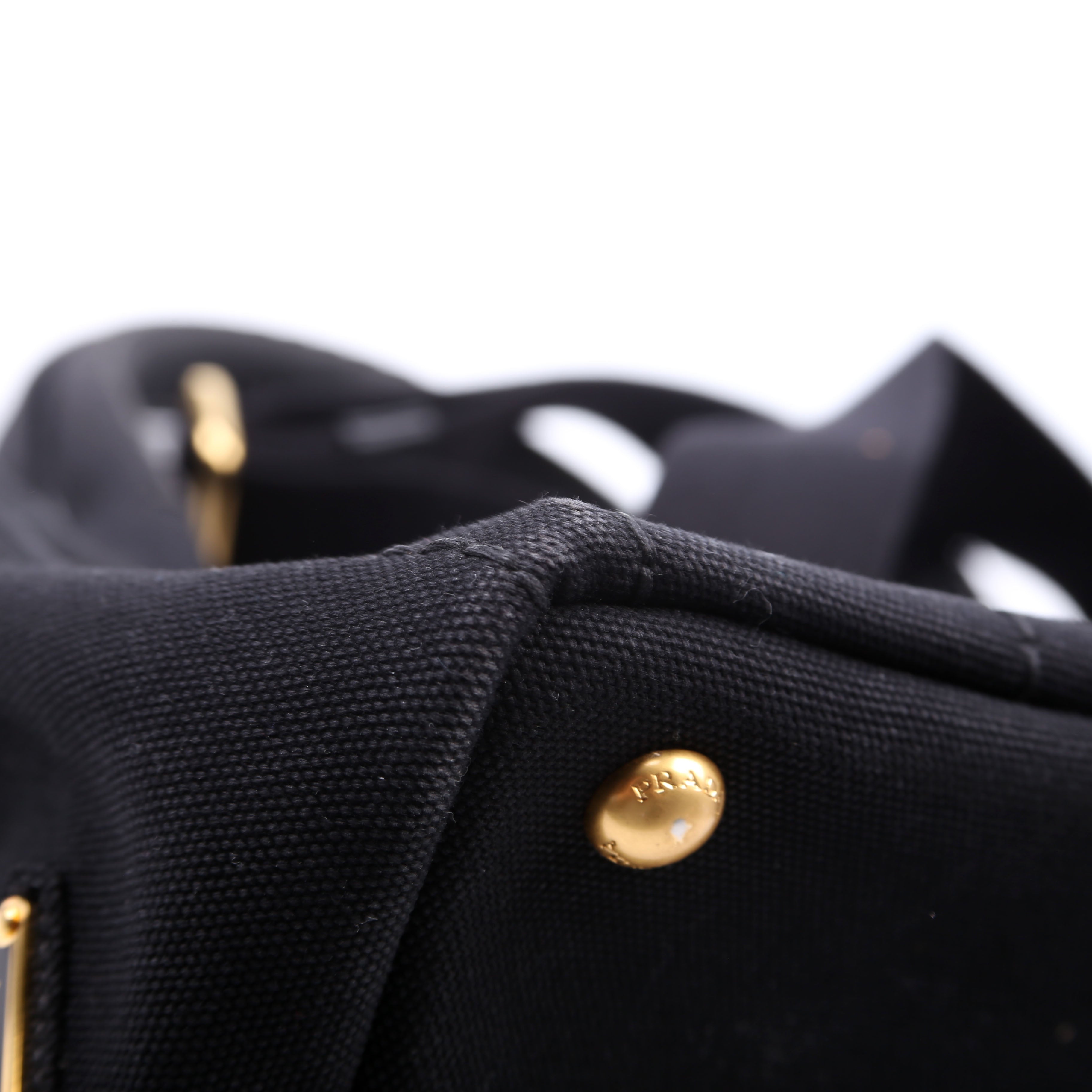 Canapa Canvas Small Tote Black