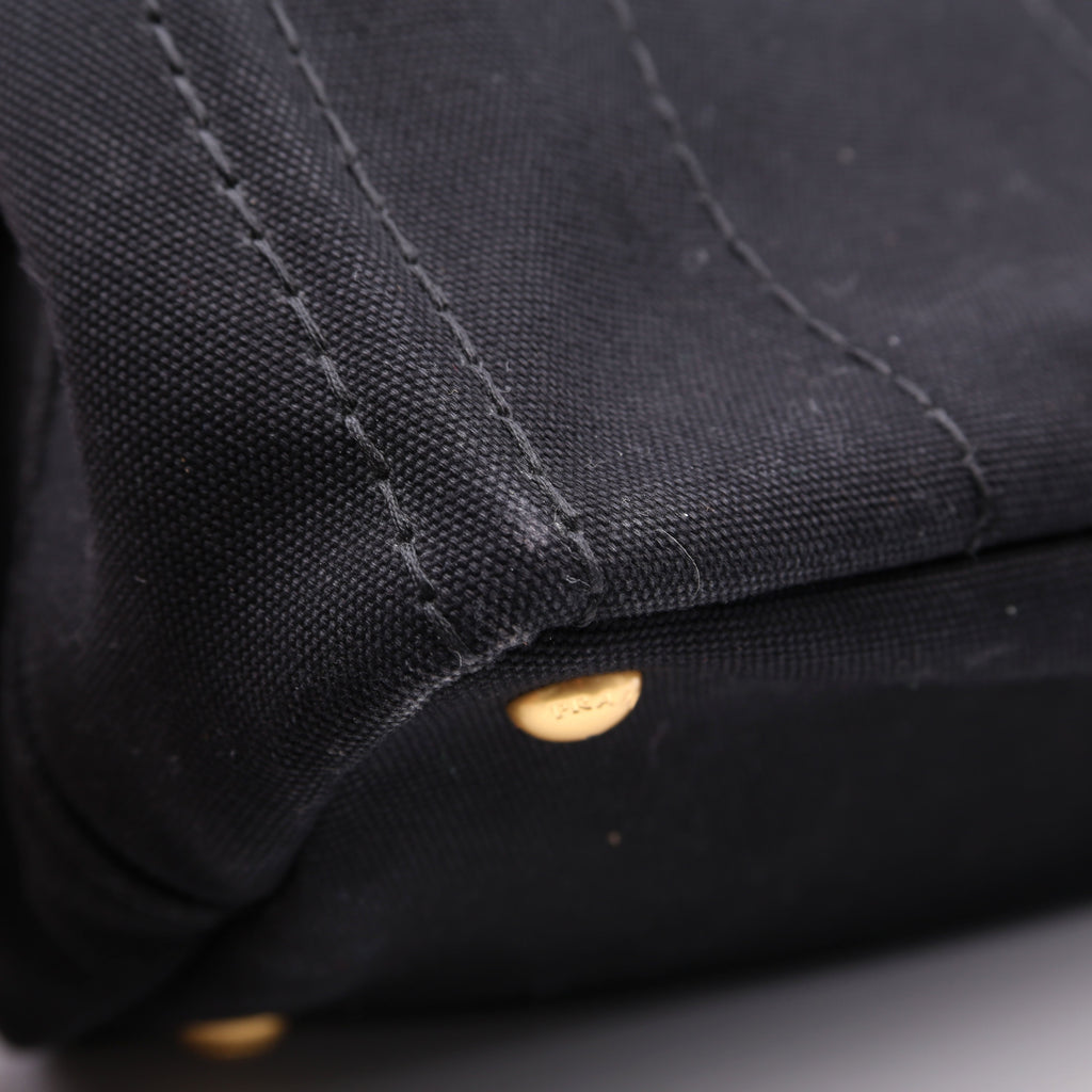 Canapa Canvas Small Tote Black
