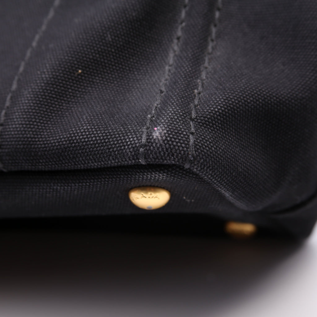 Canapa Canvas Small Tote Black