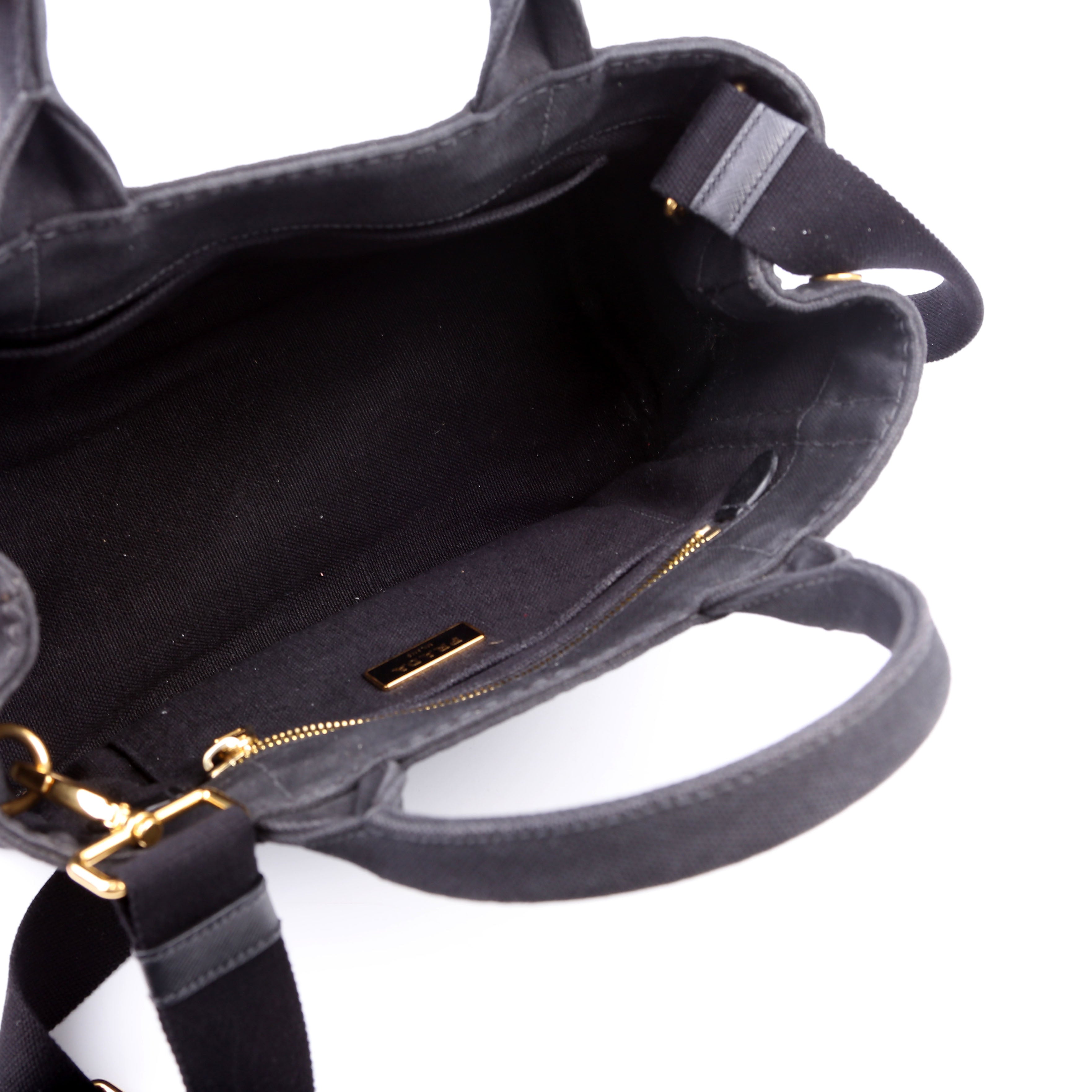 Canapa Canvas Small Tote Black