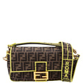 Fendi FF Jacquard Baguette Brown/Green