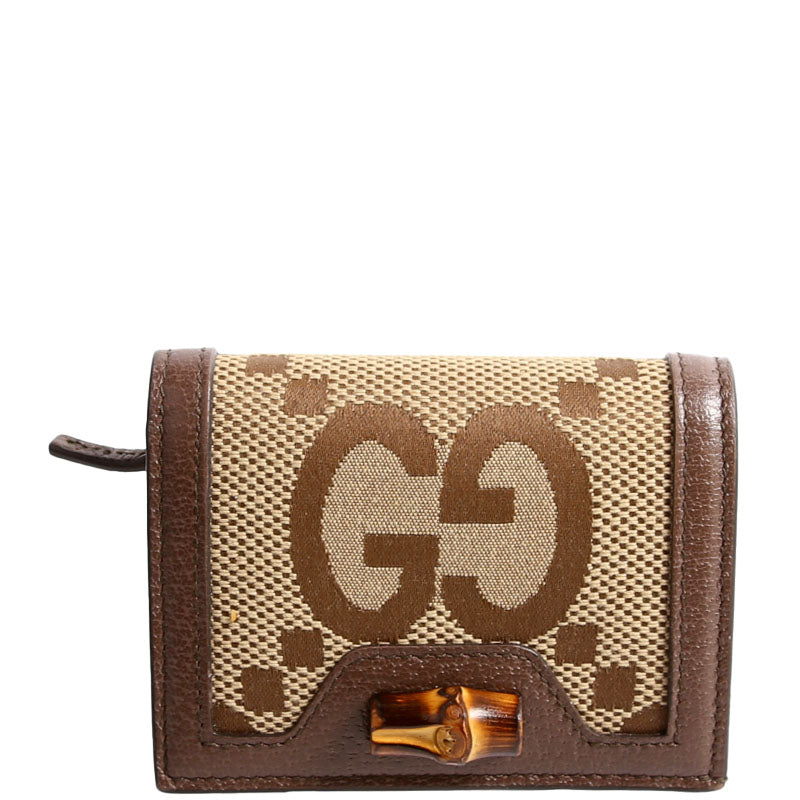 658244 Diana Card Case Wallet Brown
