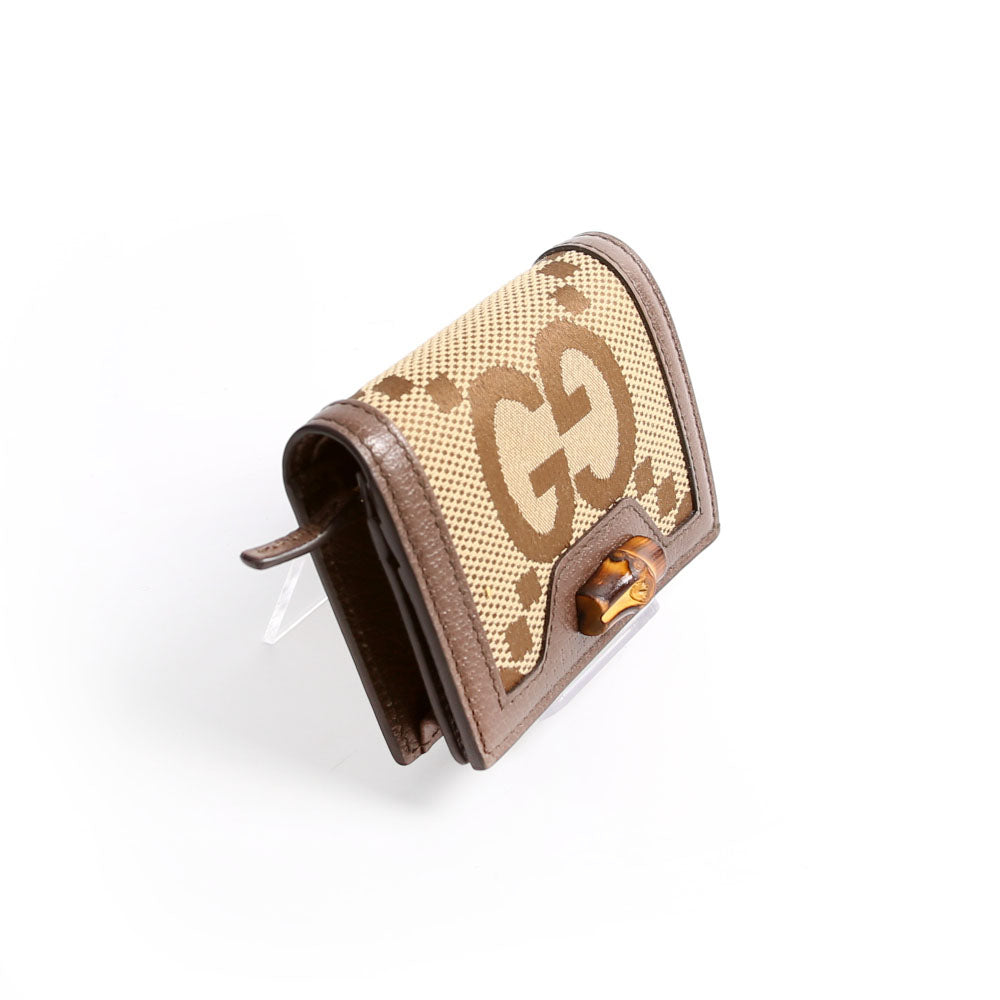 658244 Diana Card Case Wallet Brown