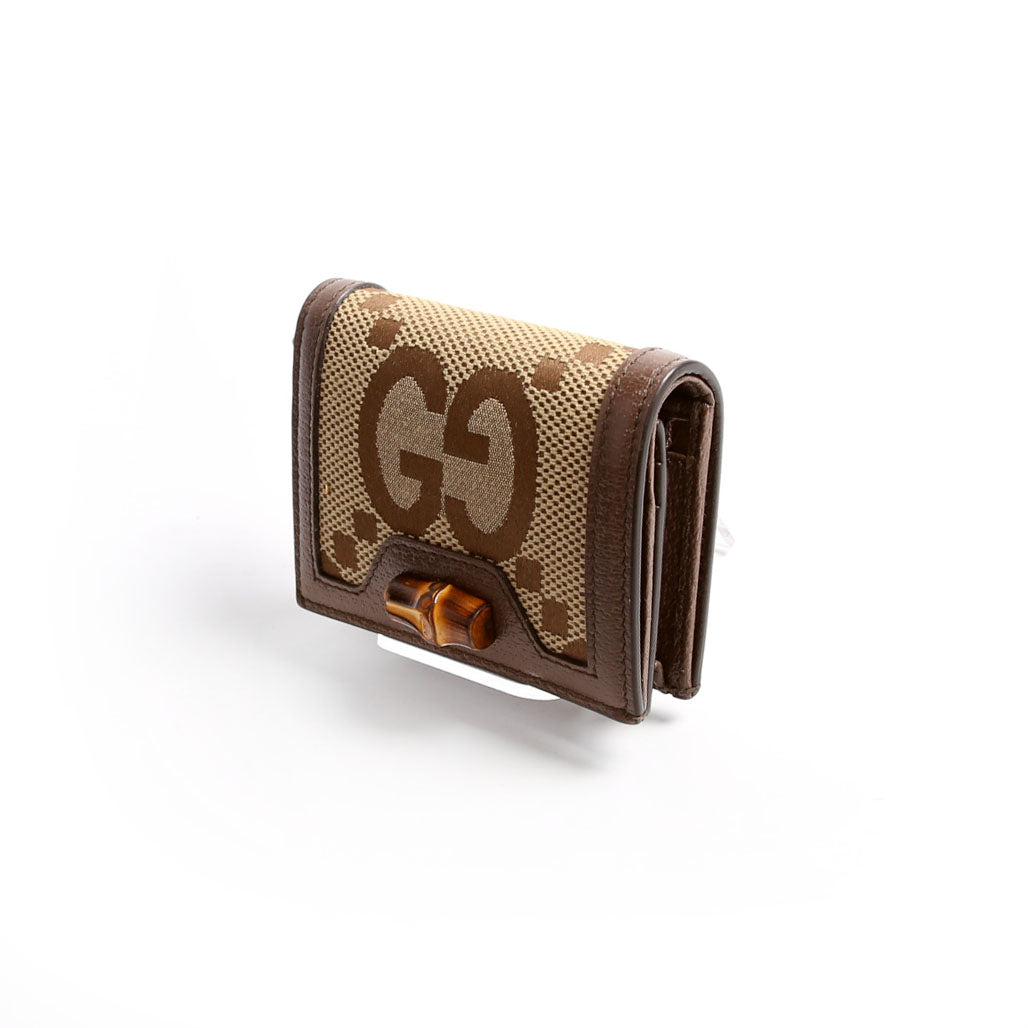 658244 Diana Card Case Wallet Brown