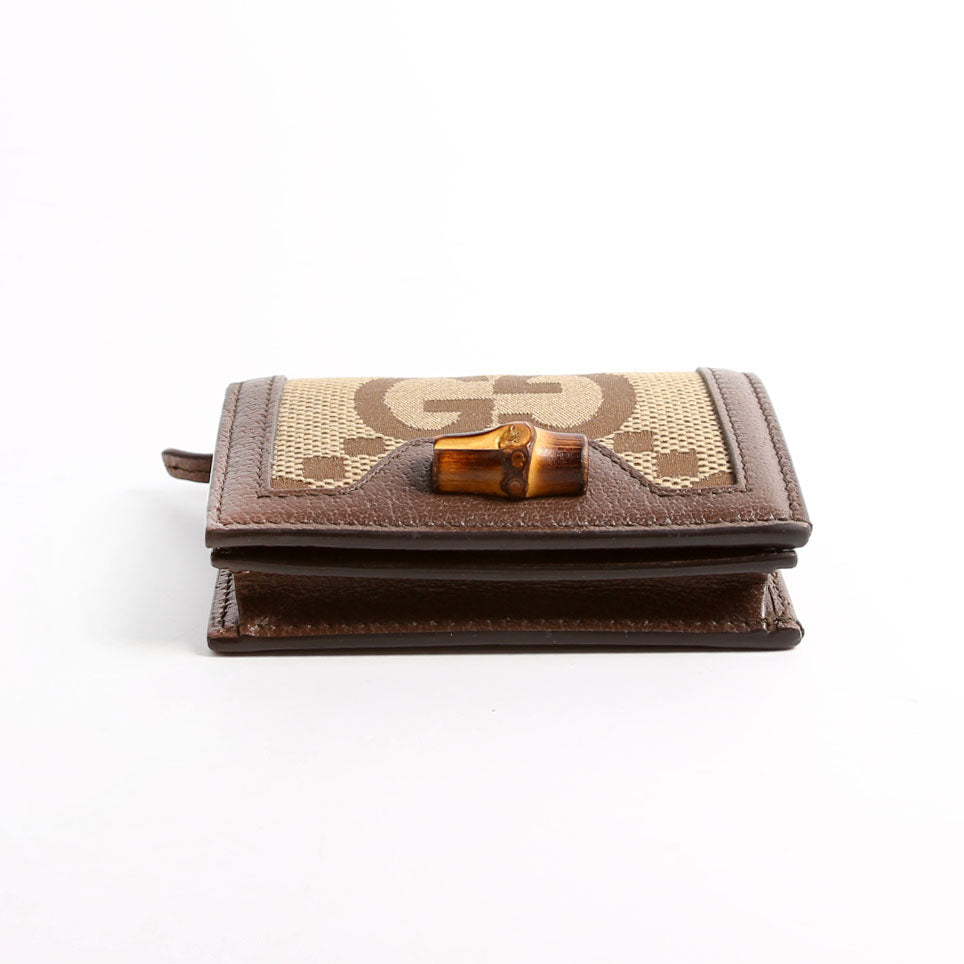 658244 Diana Card Case Wallet Brown