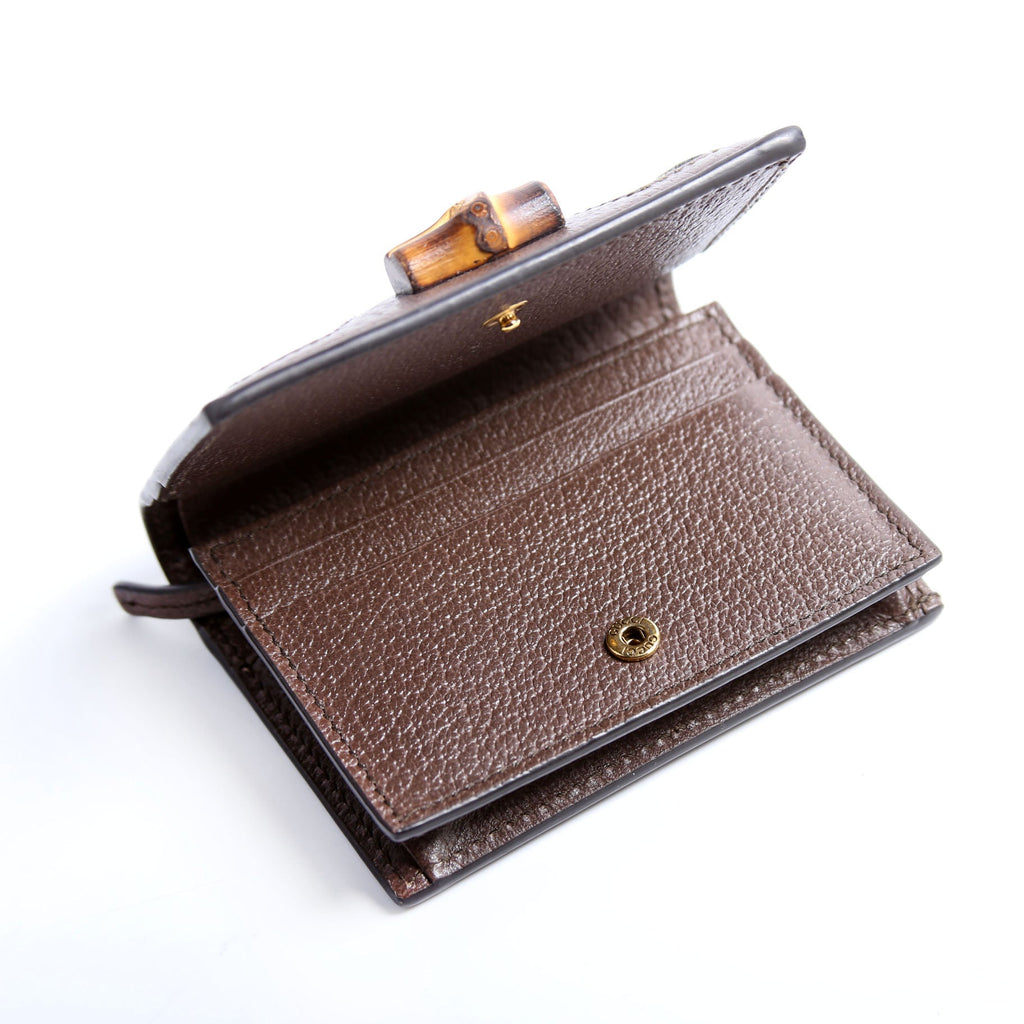 658244 Diana Card Case Wallet Brown