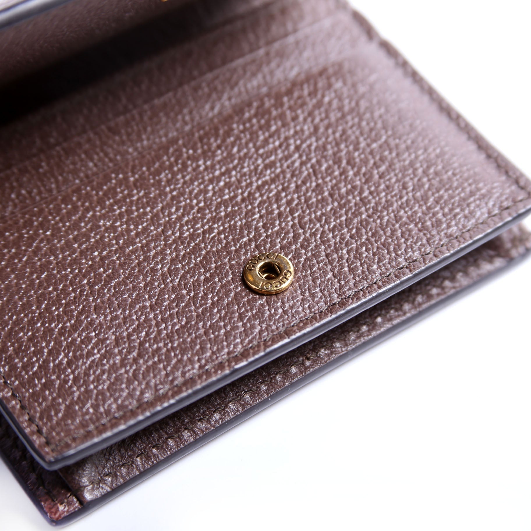 658244 Diana Card Case Wallet Brown