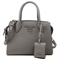 Kristen Saffiano Satchel Grey