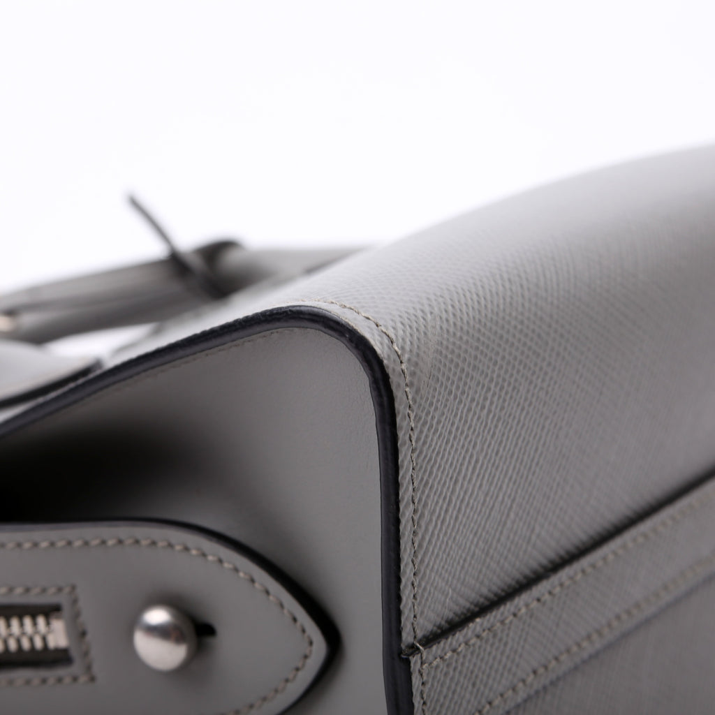 Kristen Saffiano Satchel Grey