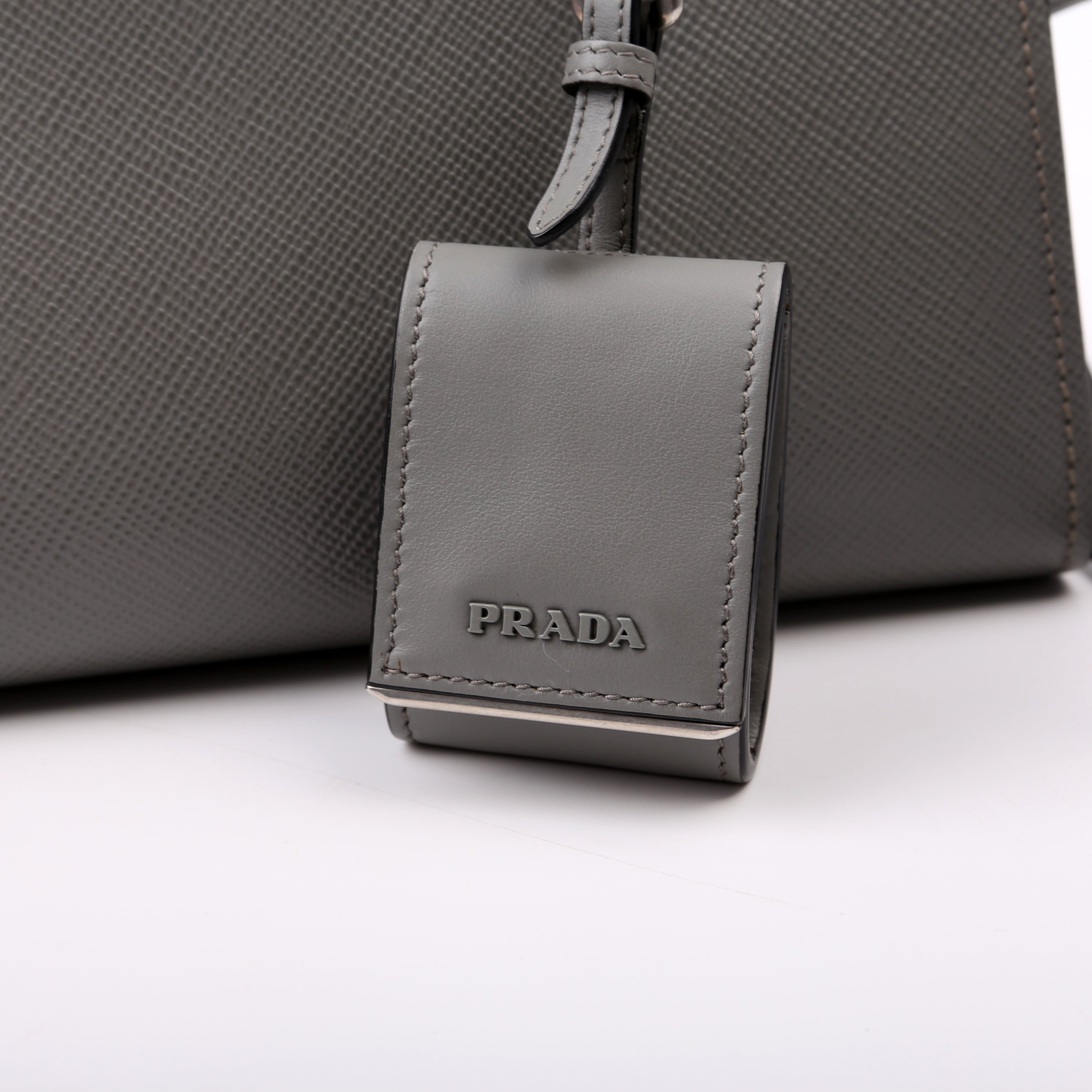 Kristen Saffiano Satchel Grey