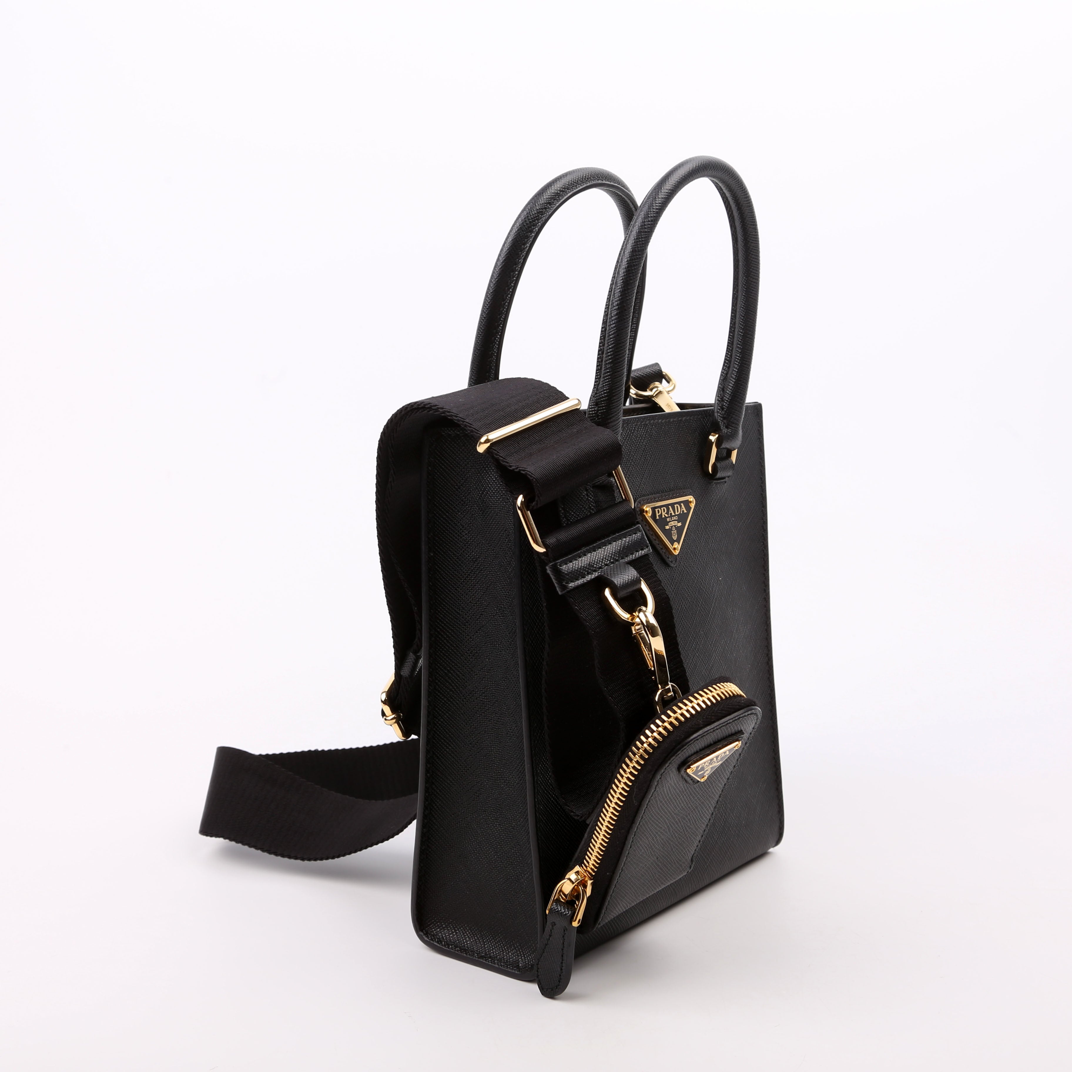 Prada Saffiano Small Handbag Black