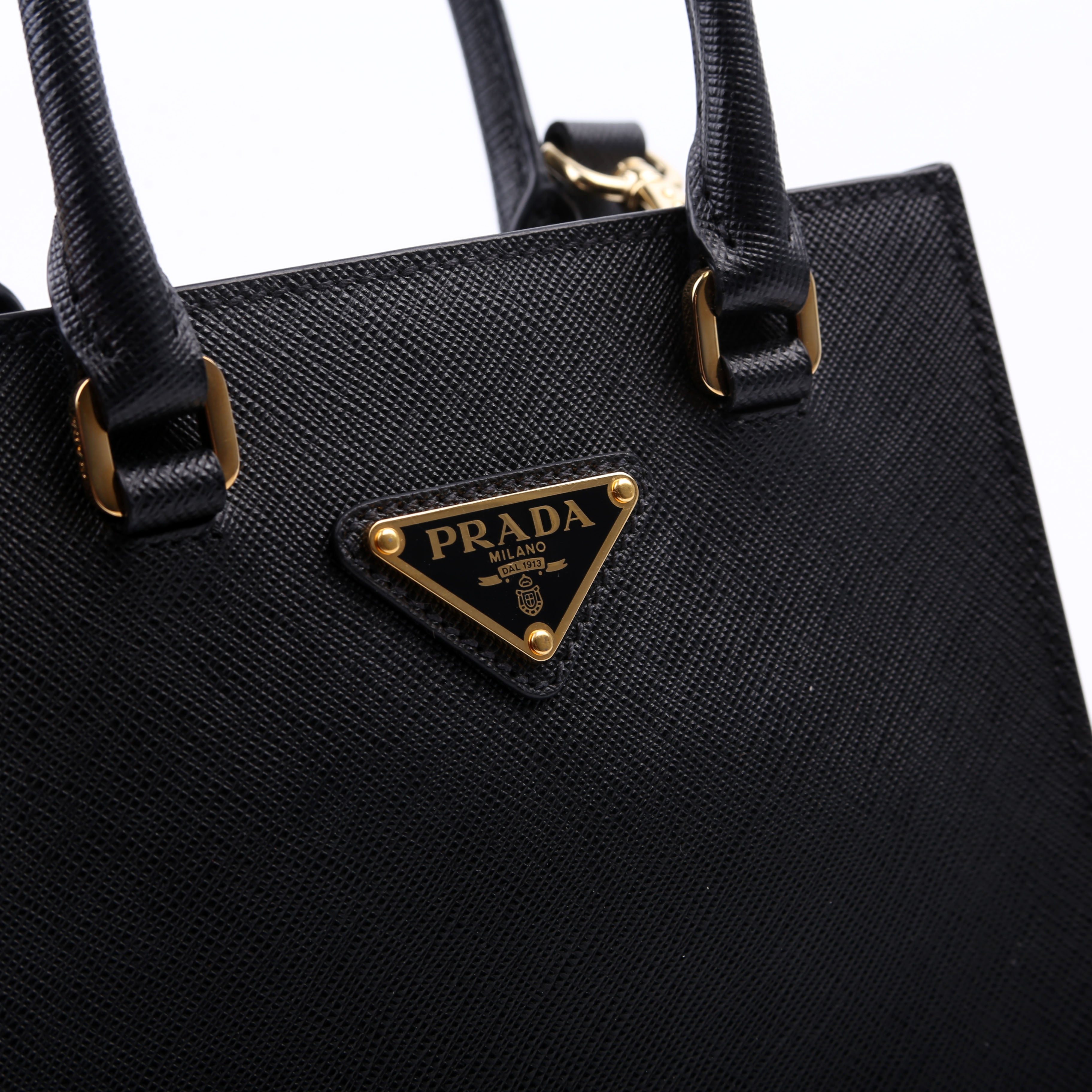 Prada Saffiano Small Handbag Black