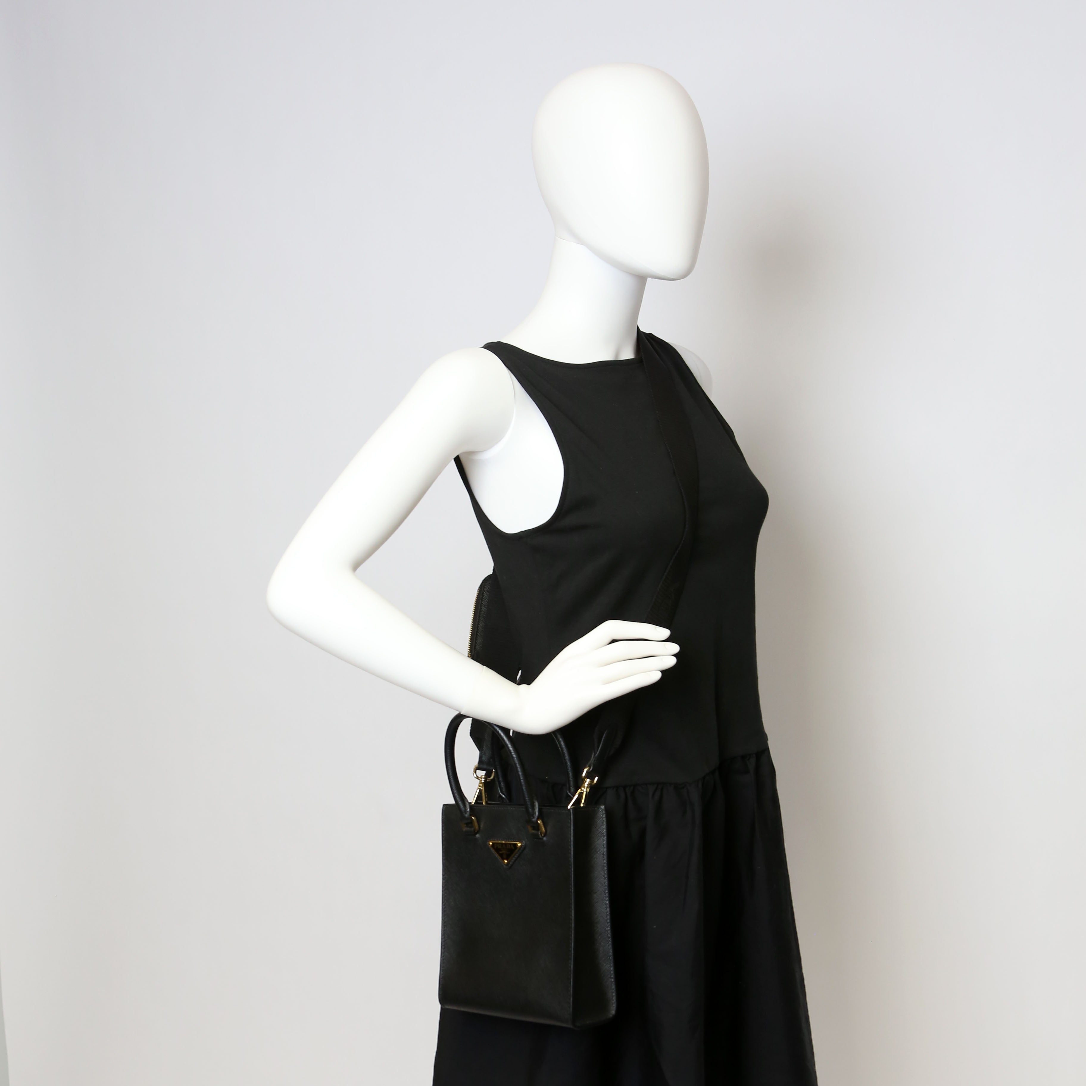 Prada Saffiano Small Handbag Black