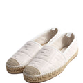 Fendi FF Embossed Nappa Espadrilles Size 40