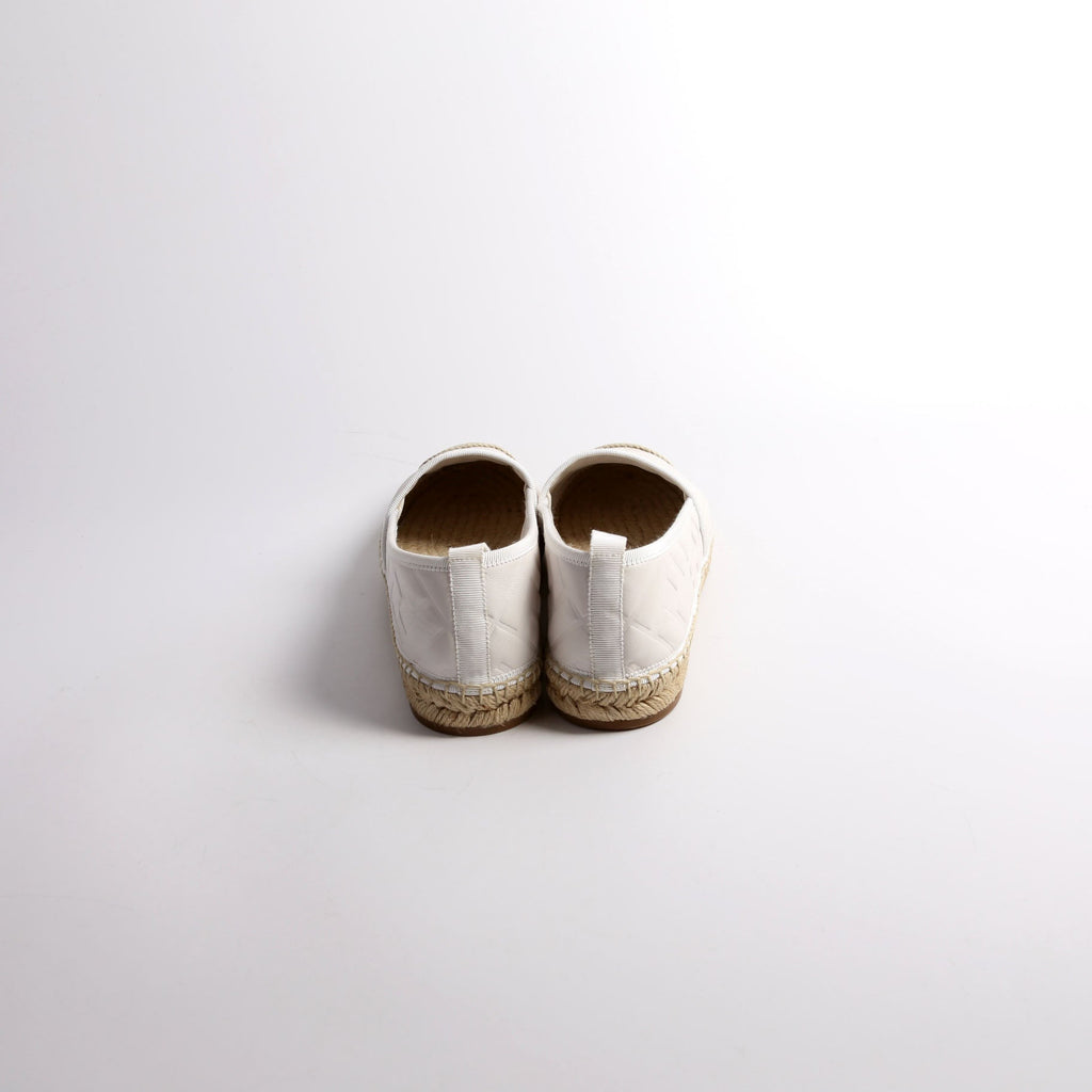Fendi FF Embossed Nappa Espadrilles Size 40