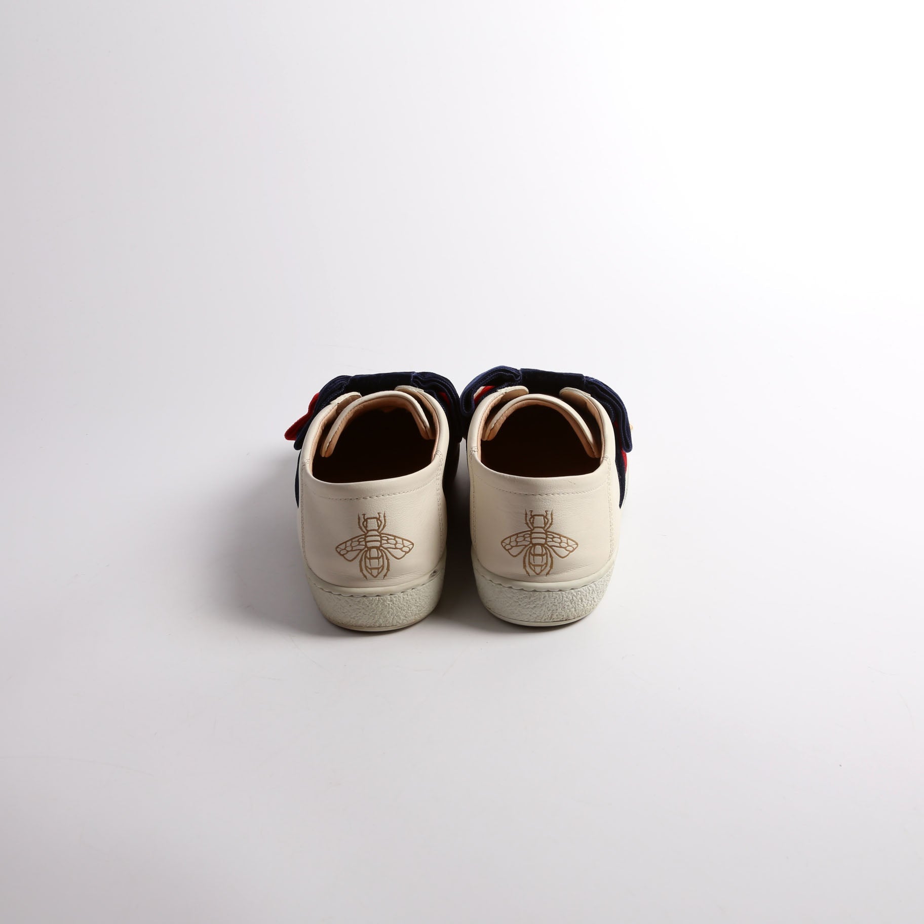 Velvet Bow Ace Web Sneakers Size 38