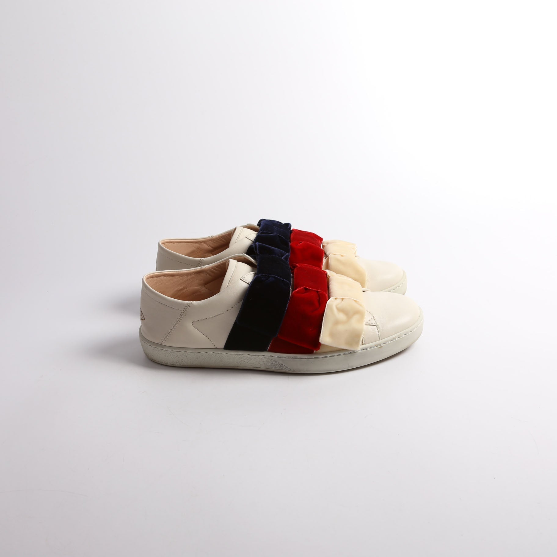 Velvet Bow Ace Web Sneakers Size 38
