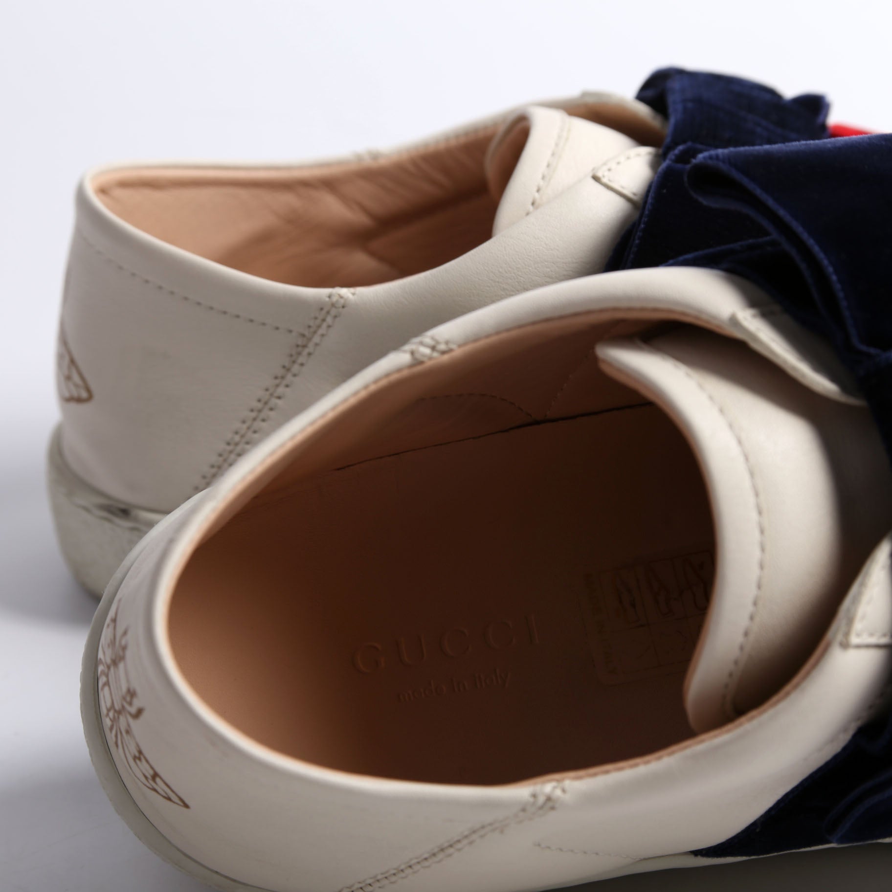 Velvet Bow Ace Web Sneakers Size 38