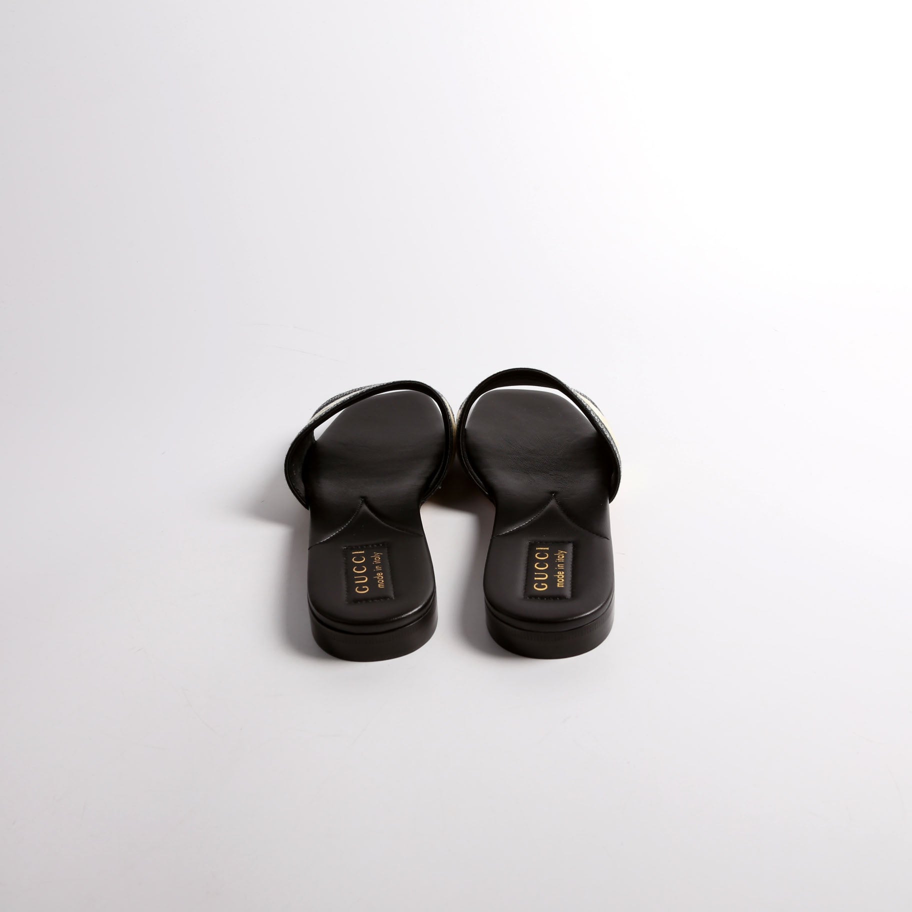 Jane Embossed Slide Sandals Size 38