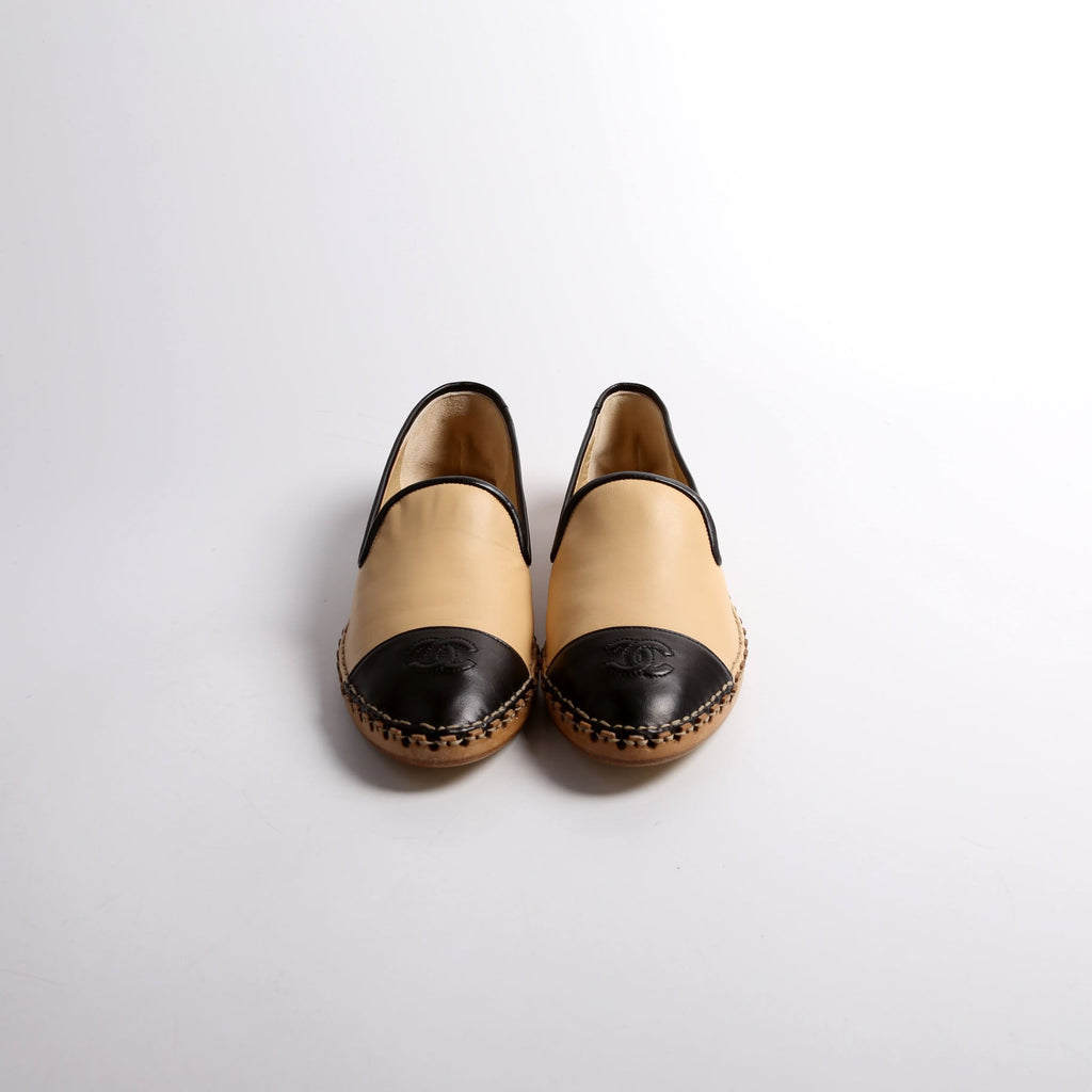 Cap Toe Chain Mocassin Loafers Size 40