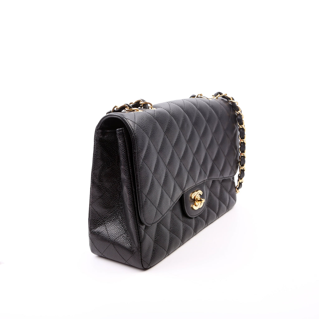 Classic Flap Jumbo Caviar Black