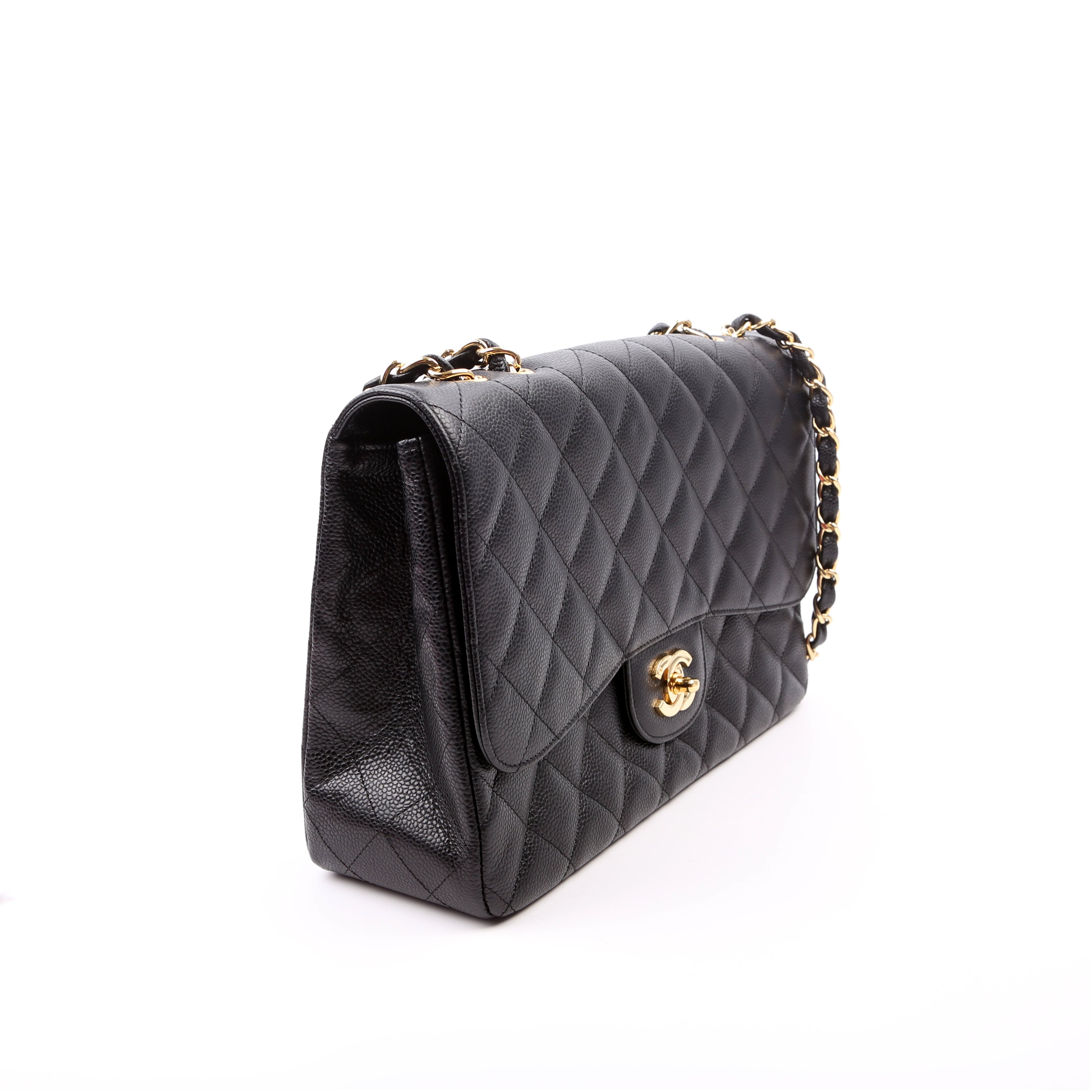 Classic Flap Jumbo Caviar Black