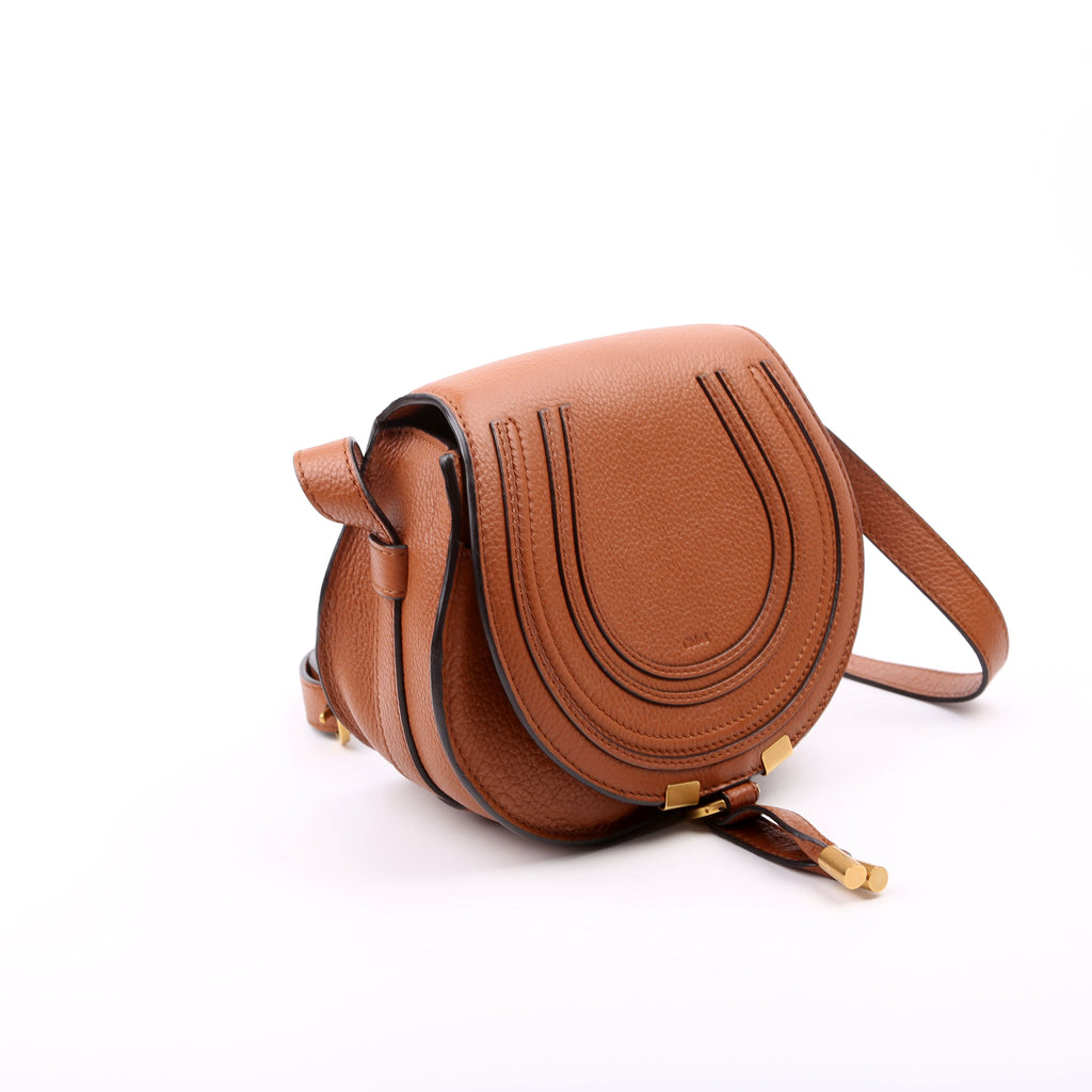 Marcie Saddle Bag Crossbody Small Brown
