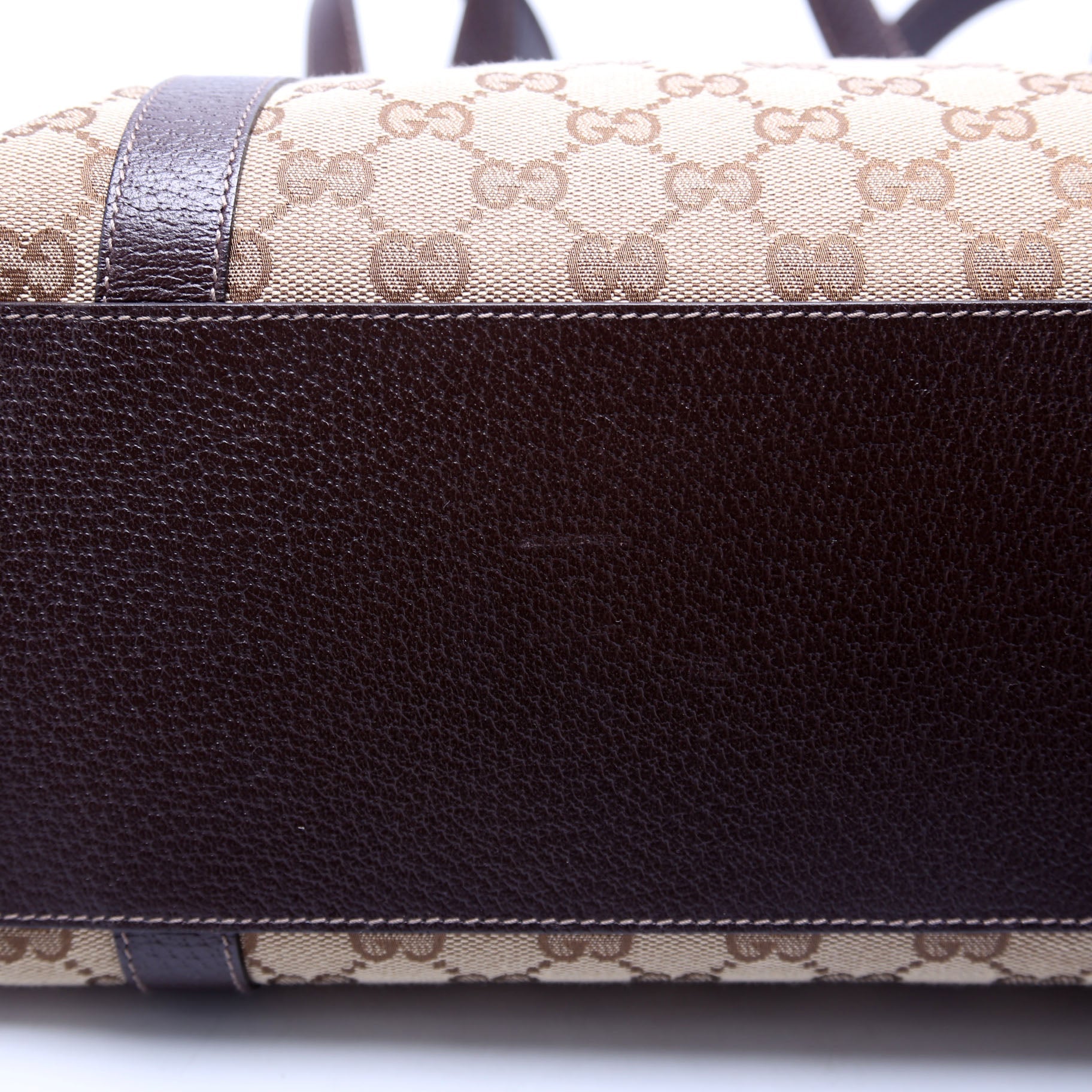141470 GG Canvas Abbey Tote Beige/Brown