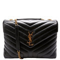Loulou Medium Quilted Black/Gold