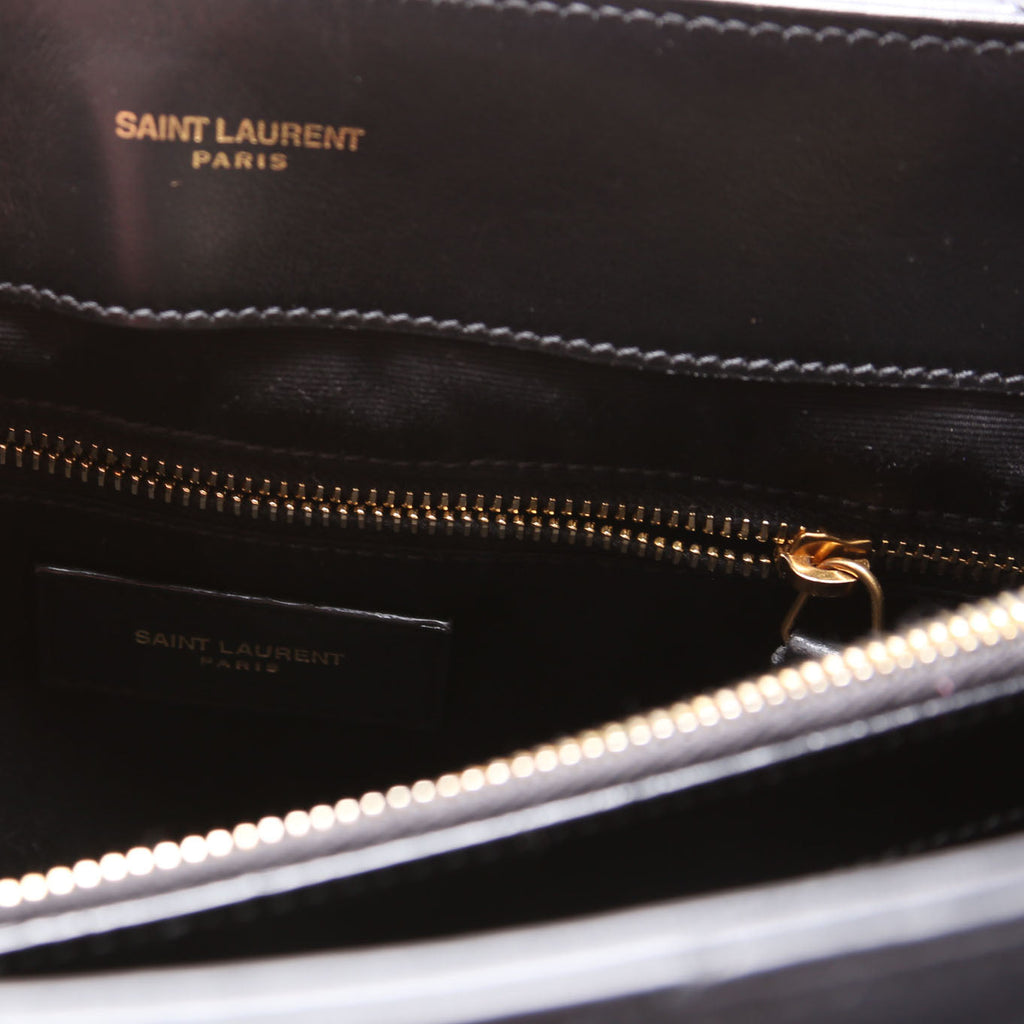 Loulou Medium Quilted Black/Gold