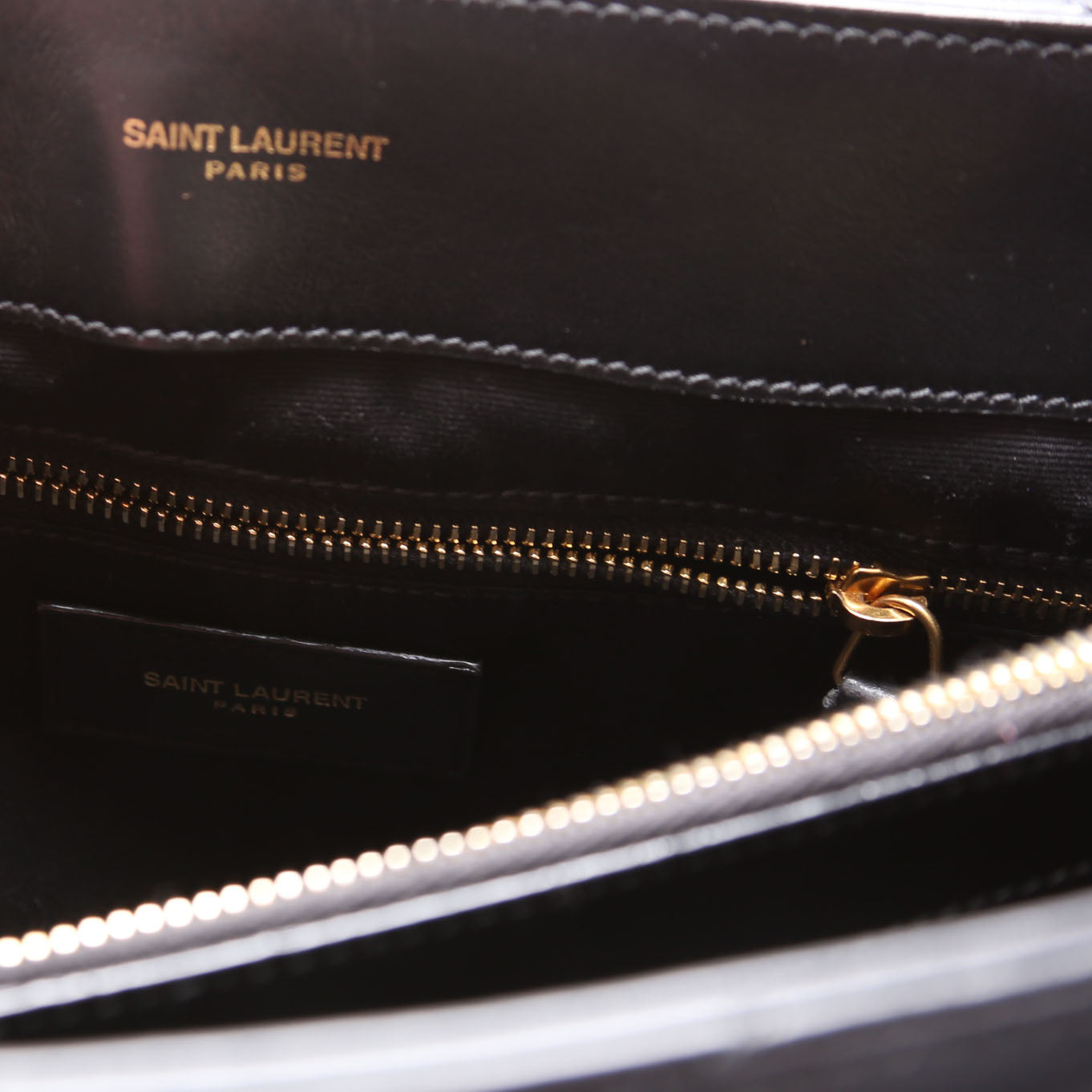 Loulou Medium Quilted Black/Gold