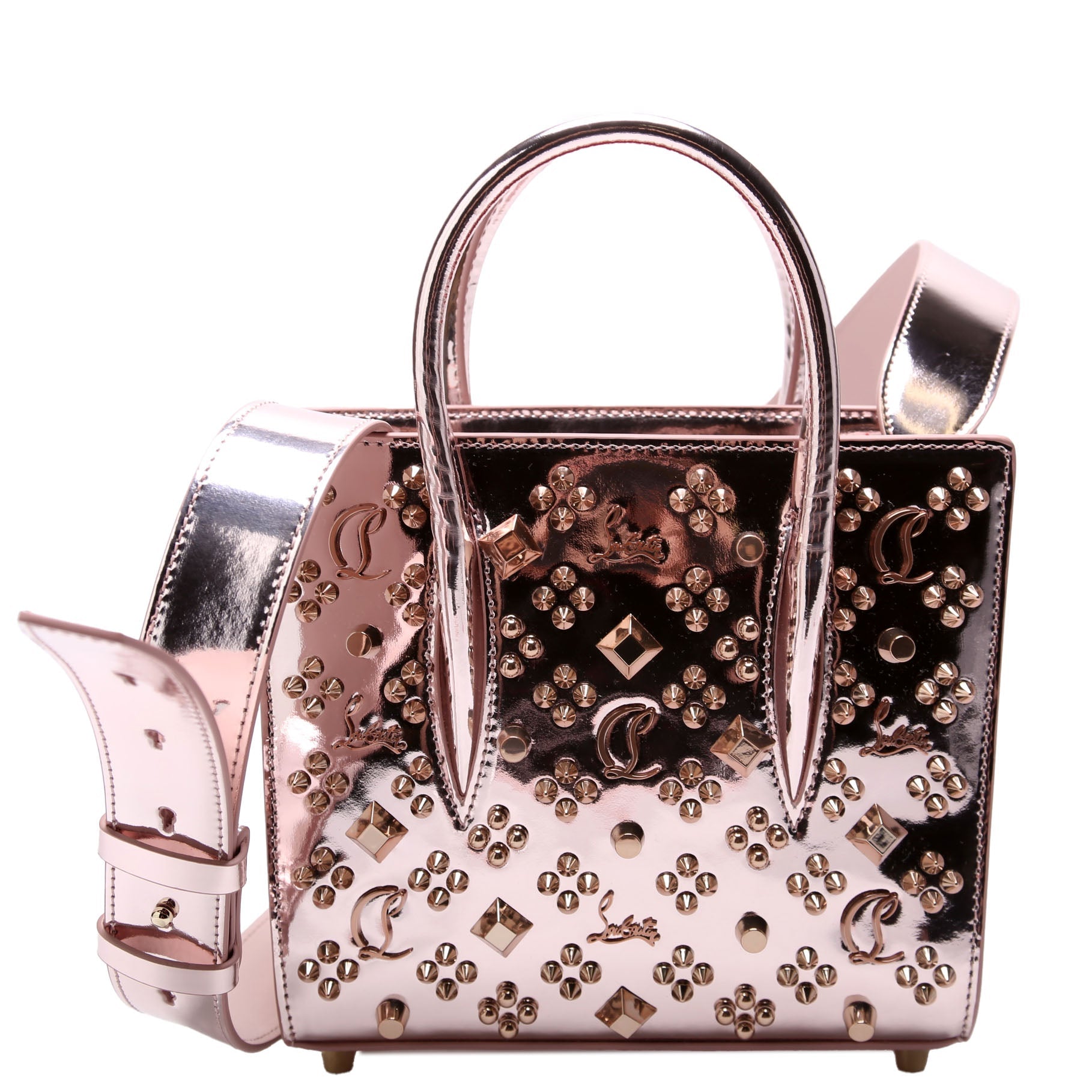 Paloma Mini Tote Loubinthesky Laminated Leather Pink
