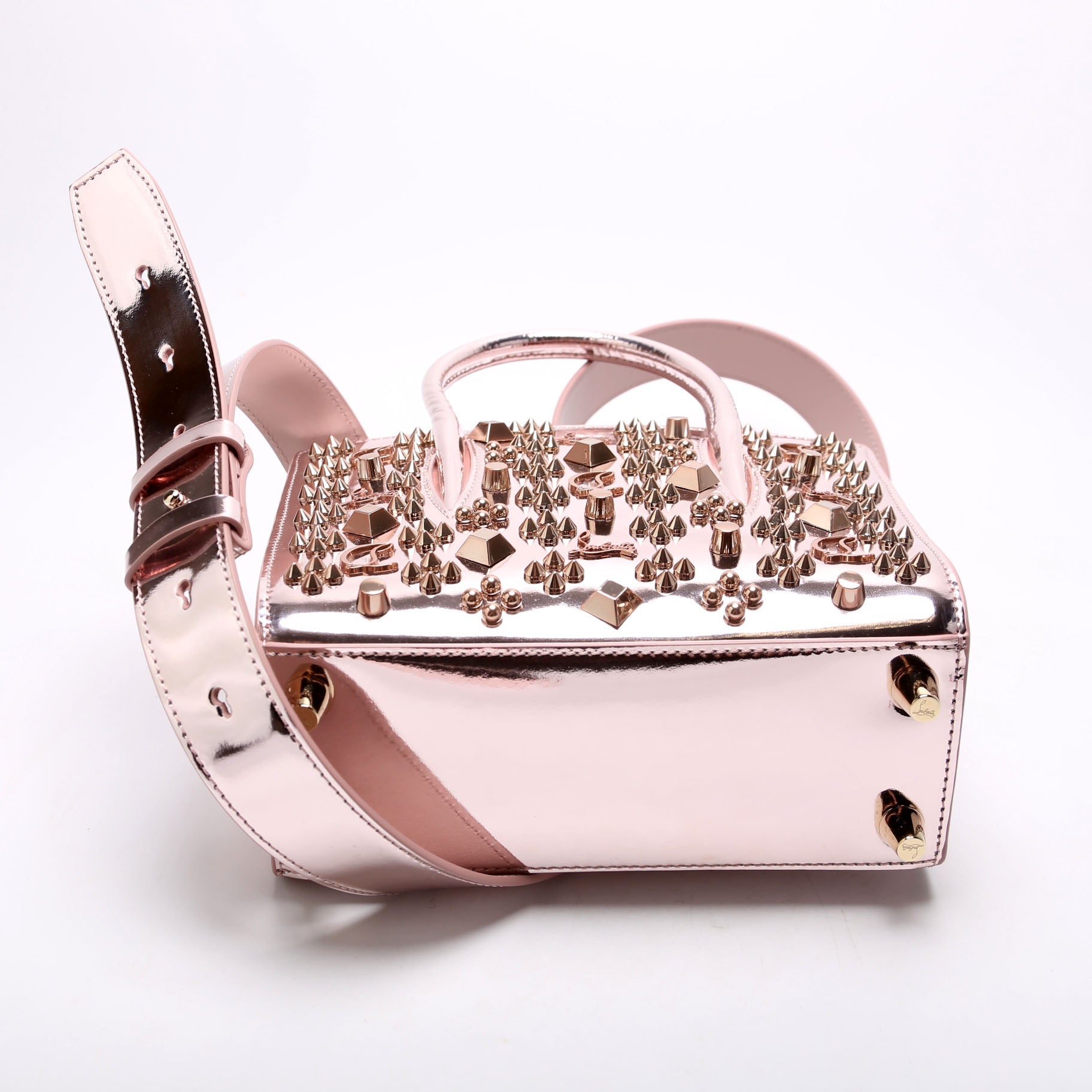 Paloma Mini Tote Loubinthesky Laminated Leather Pink