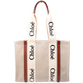 Woody Ribbon Tote Medium Beige/Brown