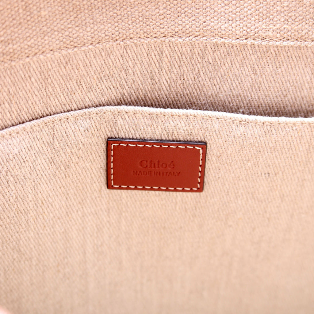 Woody Ribbon Tote Medium Beige/Brown