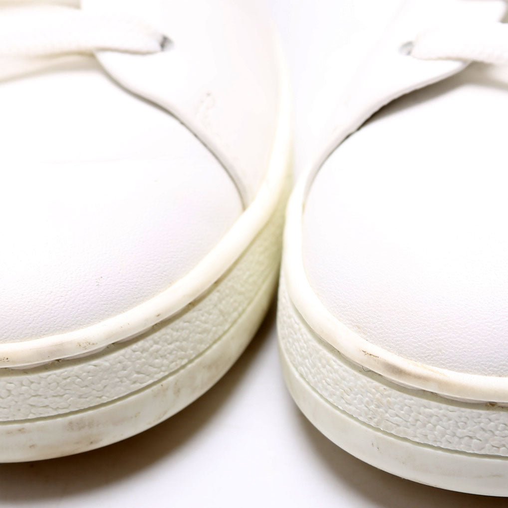 Frontrow Calfskin/Monogram Sneakers Size 38 White
