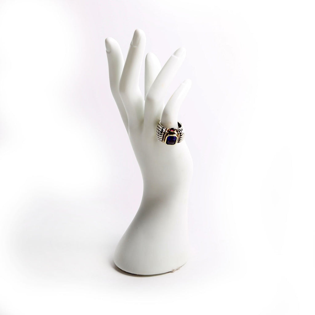 Renaissance Ring Amethyst/Rhodolite/925/585 Size 6