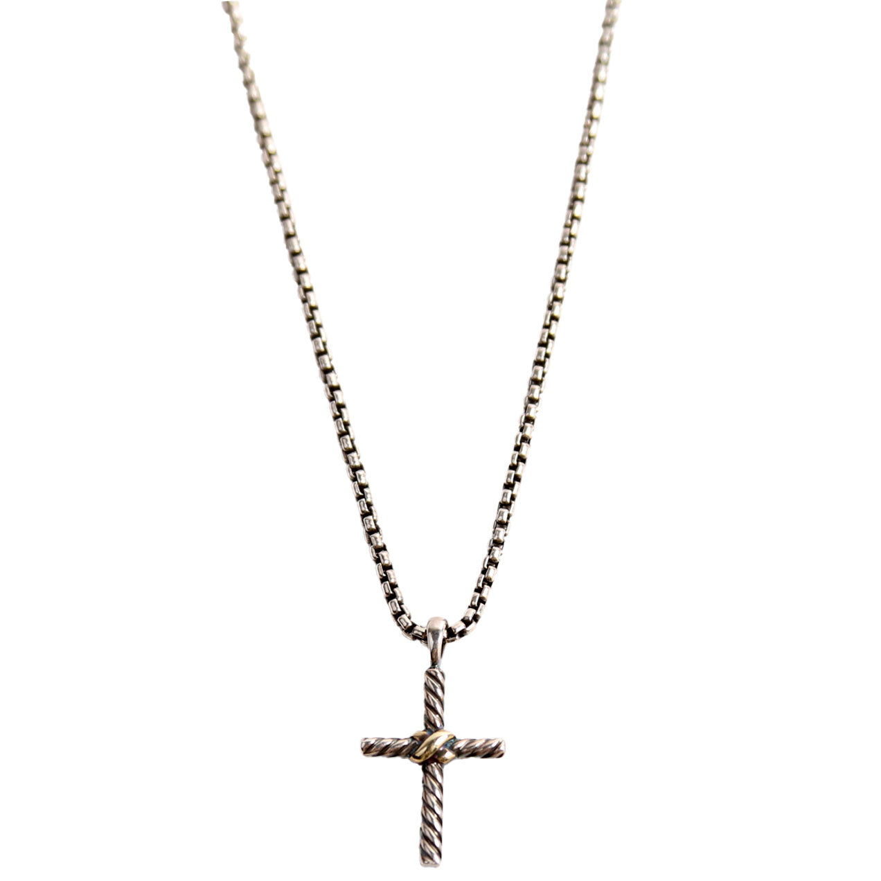 Petite X Cross Necklace 925/585