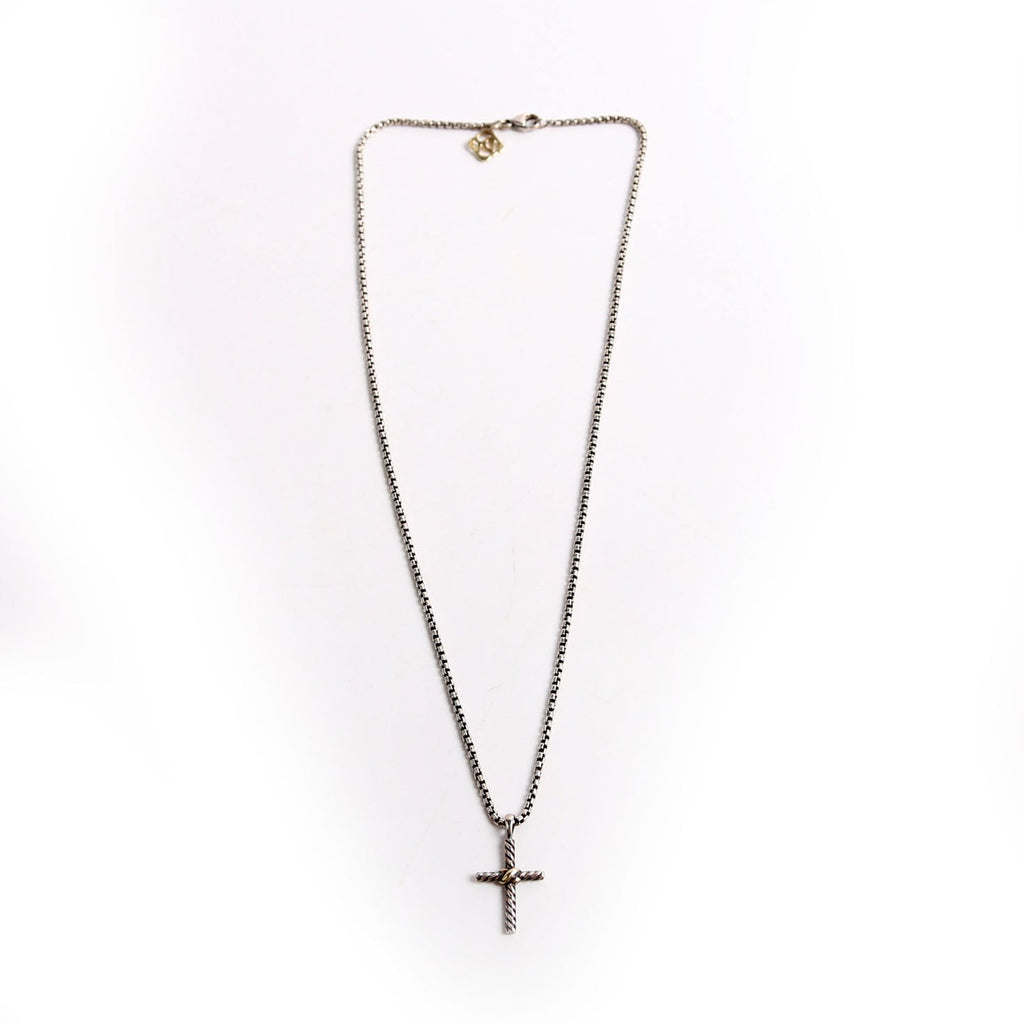 Petite X Cross Necklace 925/585