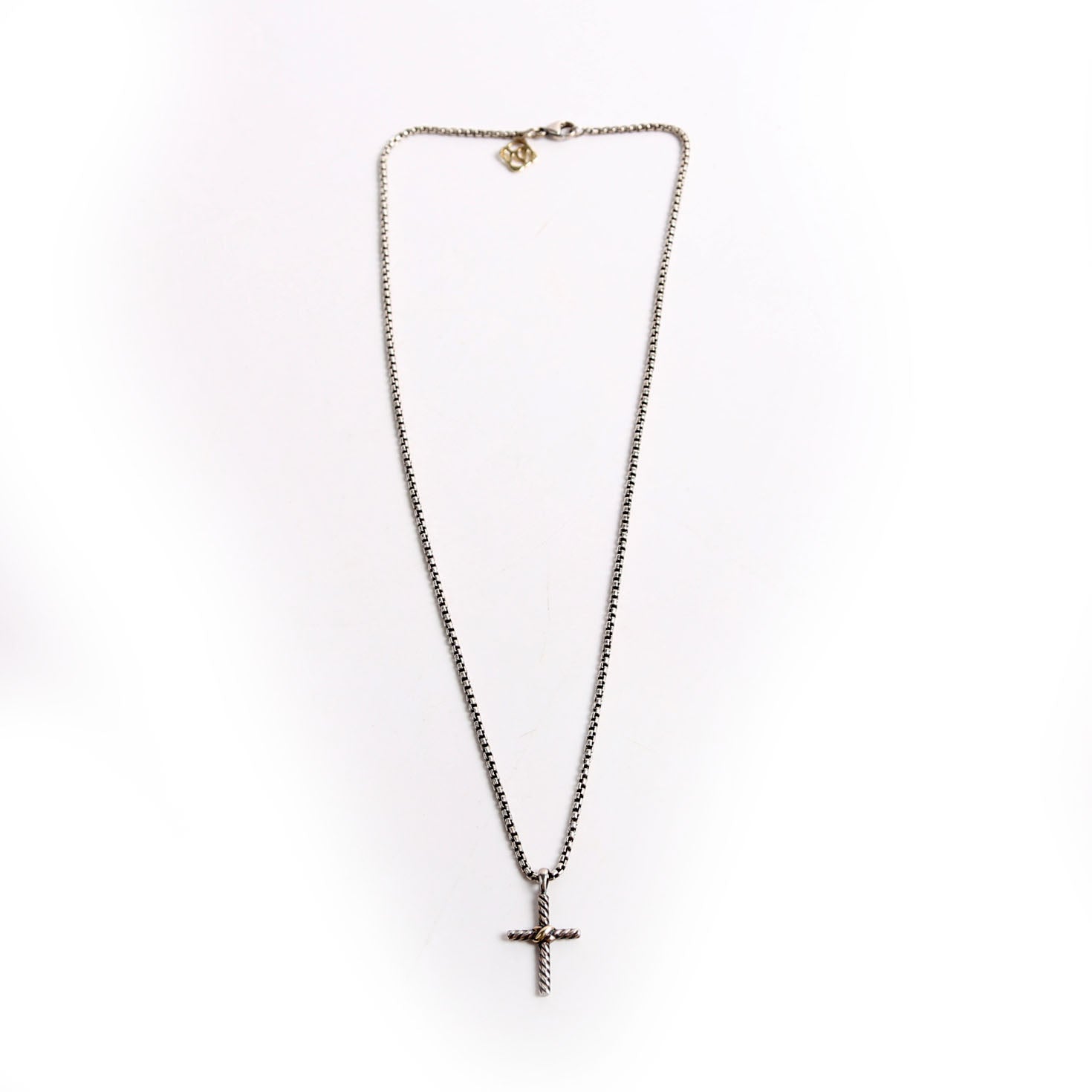Petite X Cross Necklace 925/585