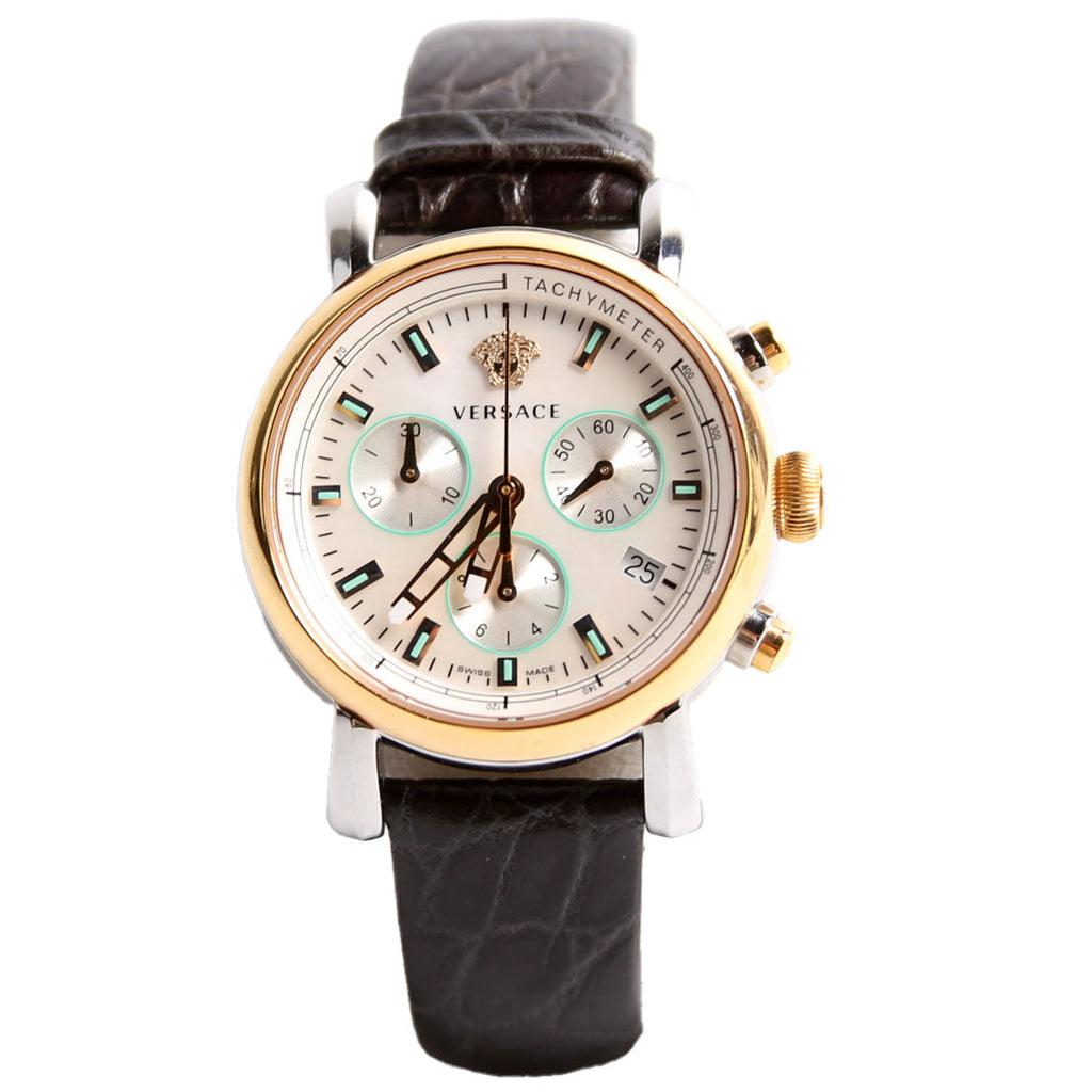 Day Glam Stainless Steel/Sapphire Crystal Dial Watch Brown
