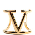 V Logo Cuff Bracelet Gold