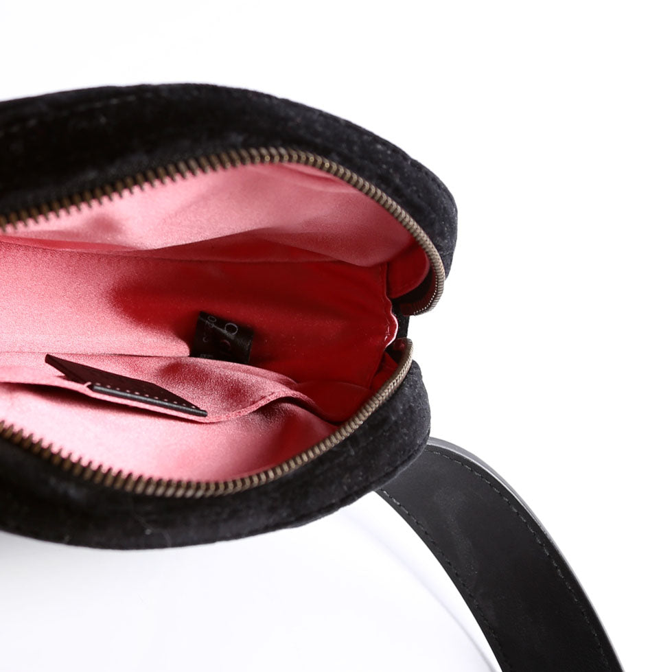 Gucci 476434 Marmont Velvet Belt Bag Black