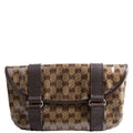 374617 GG Crystal Waist Belt Bag Brown