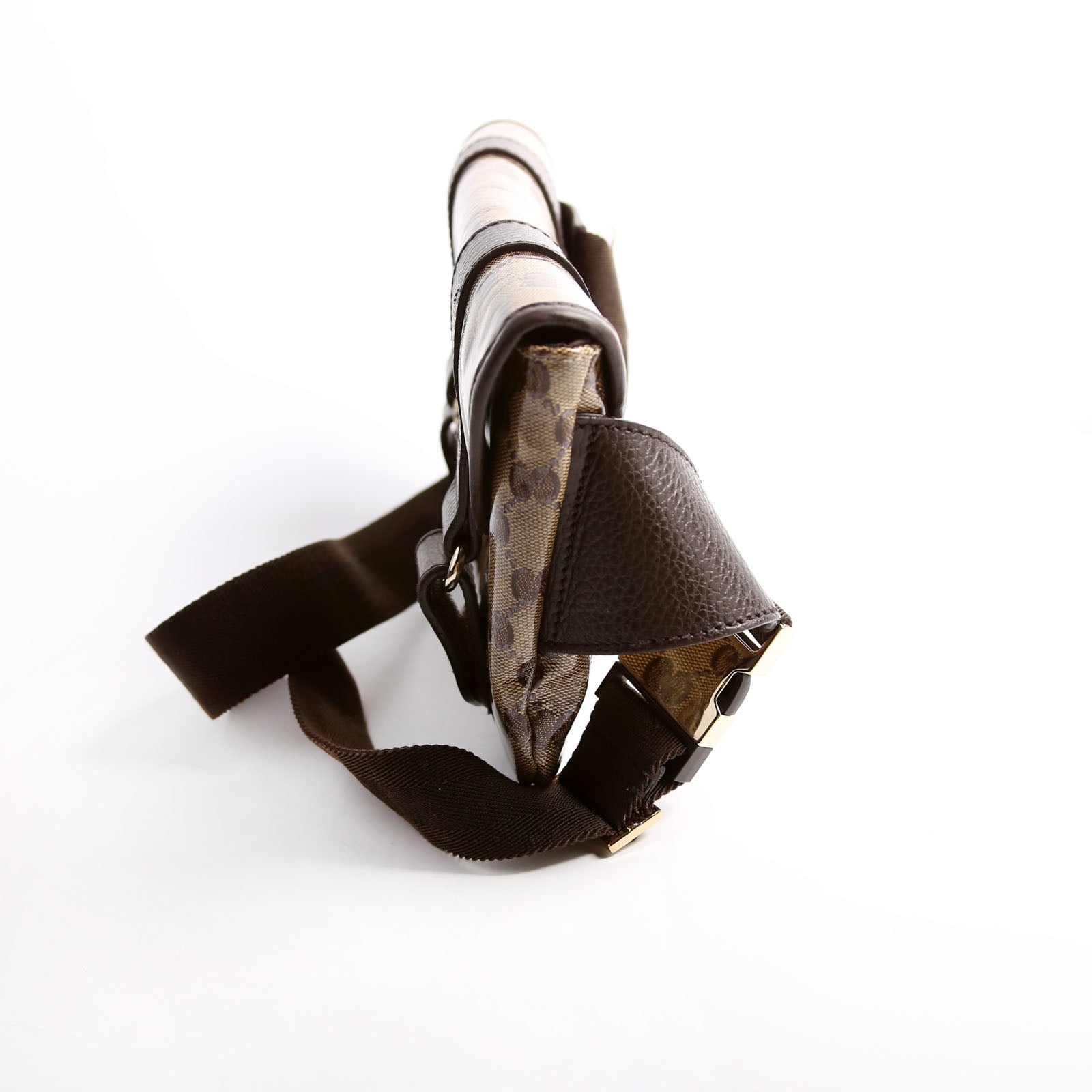 374617 GG Crystal Waist Belt Bag Brown