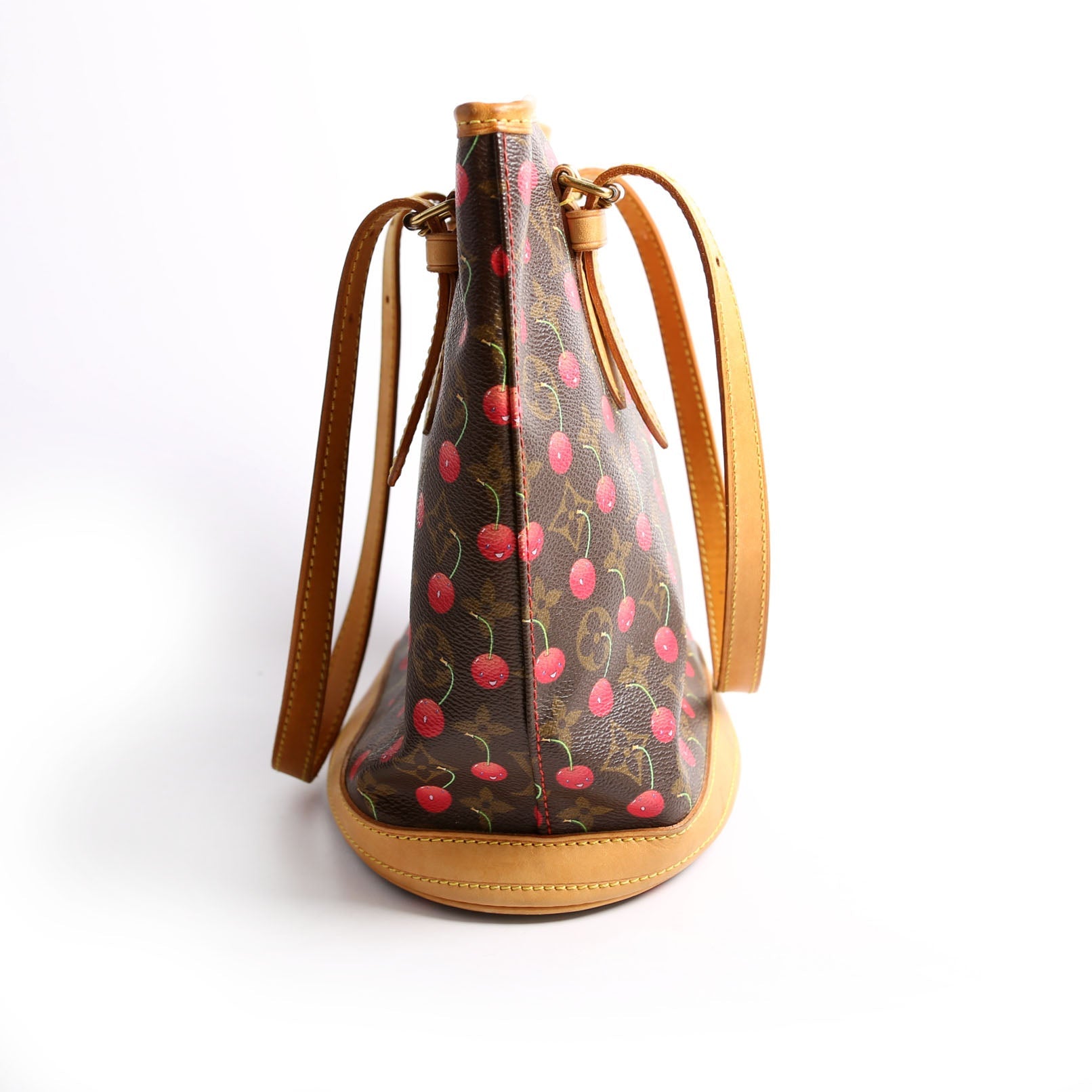 Petit Bucket Cerises Brown/Red