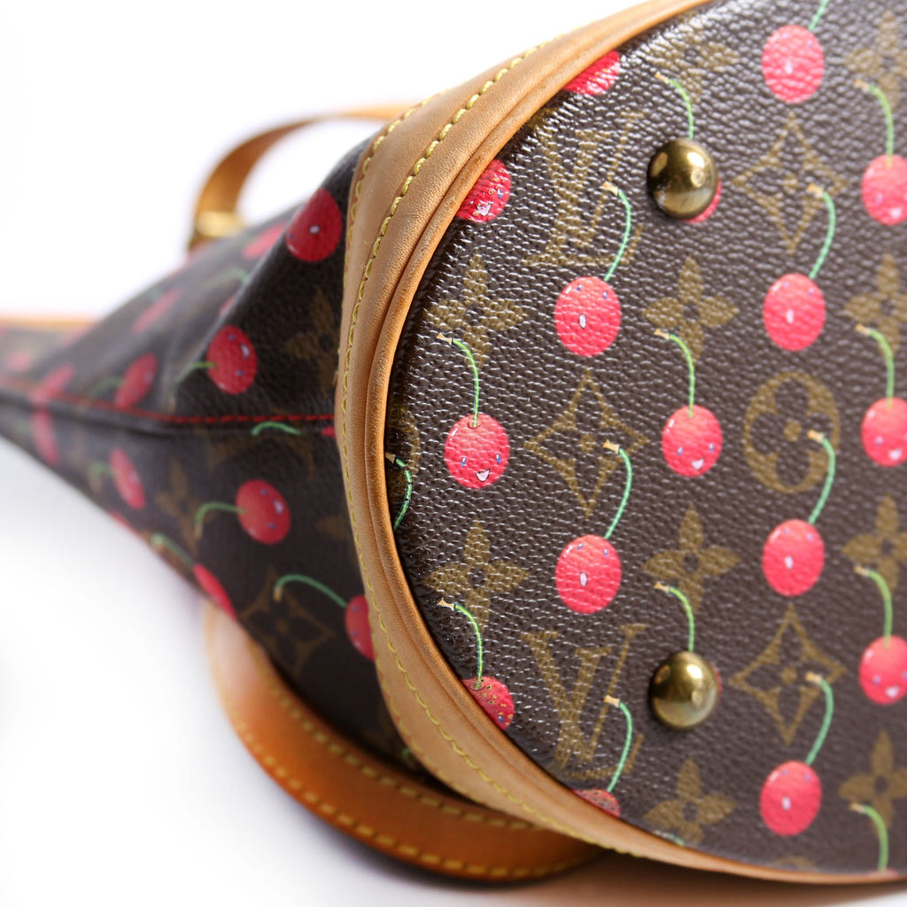 Petit Bucket Cerises Brown/Red