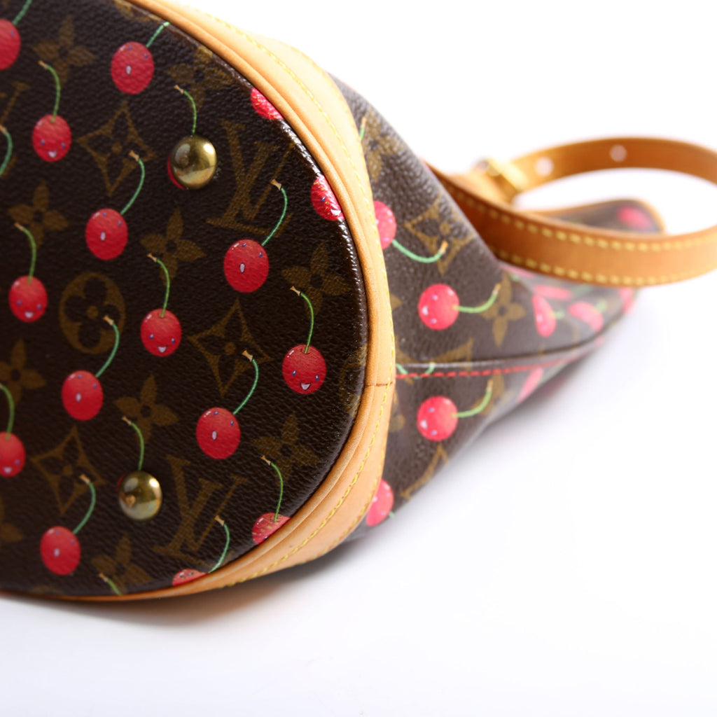Petit Bucket Cerises Brown/Red